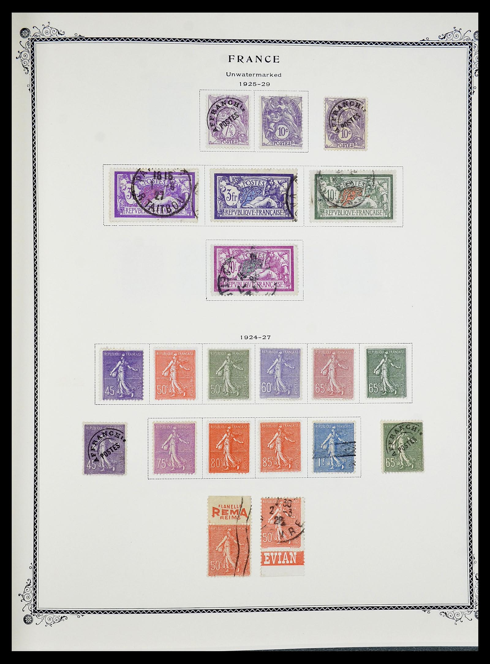 34583 008 - Postzegelverzameling 34583 Frankrijk 1849-1966.