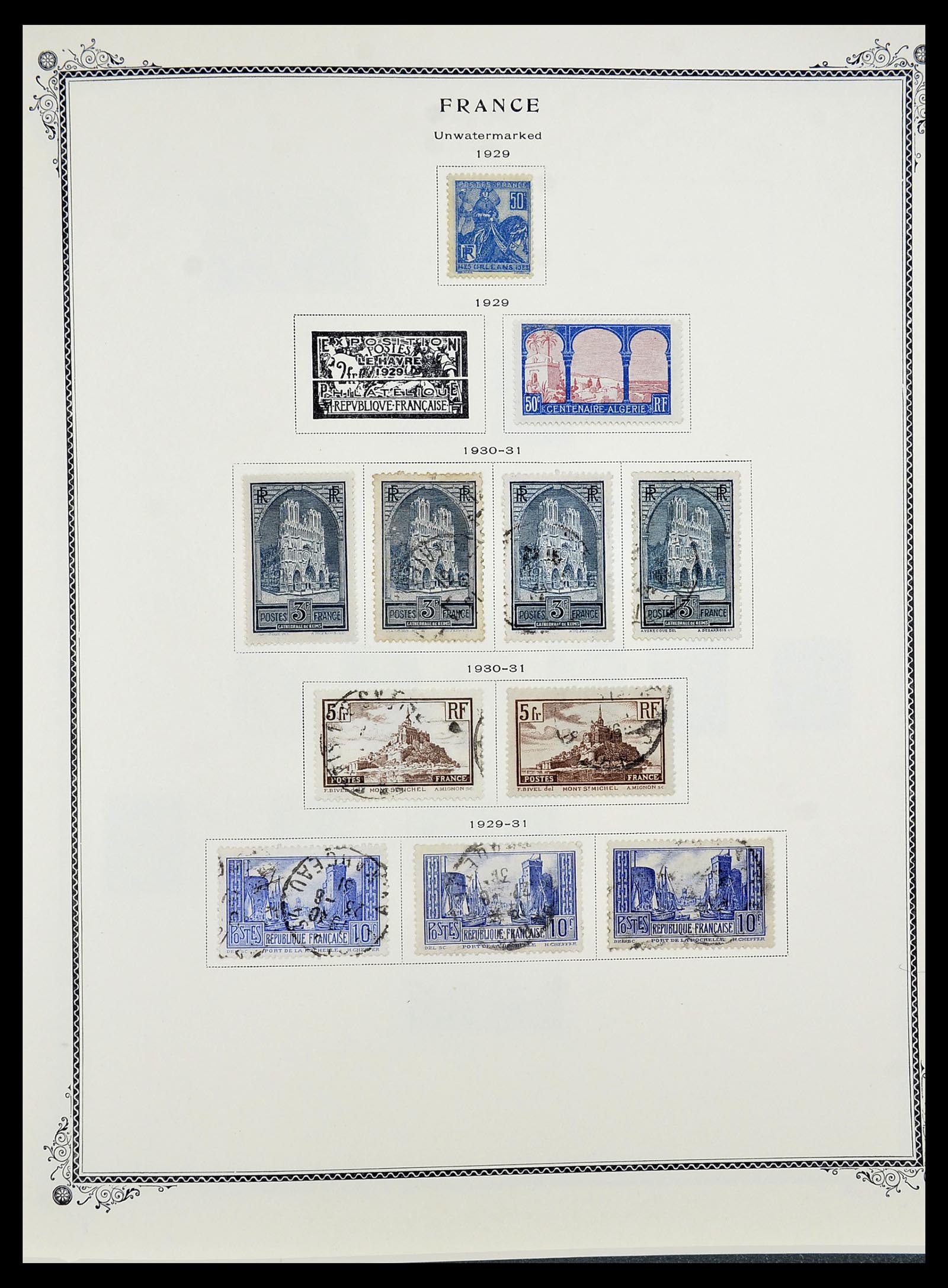 34583 010 - Postzegelverzameling 34583 Frankrijk 1849-1966.