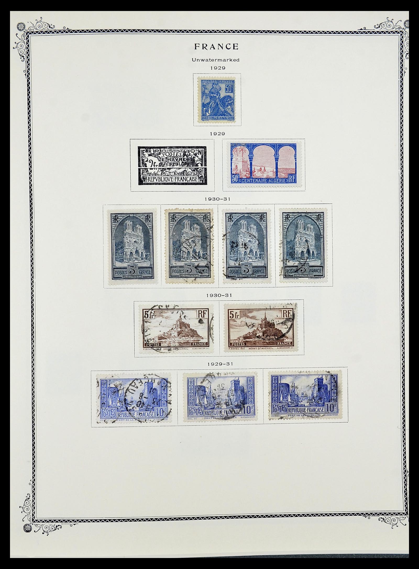 34583 010 - Postzegelverzameling 34583 Frankrijk 1849-1966.