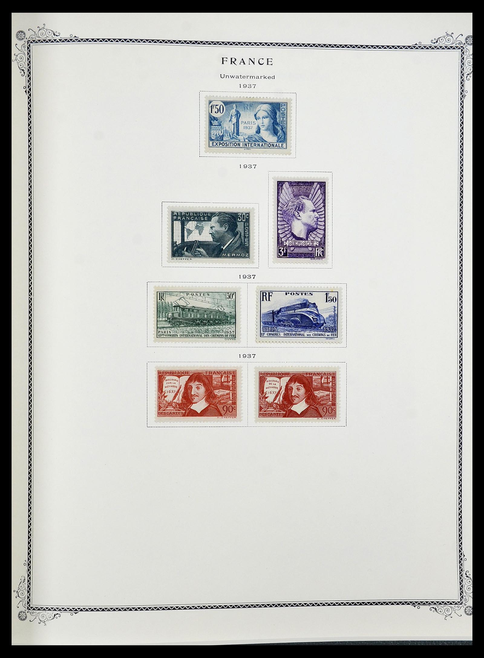 34583 015 - Postzegelverzameling 34583 Frankrijk 1849-1966.