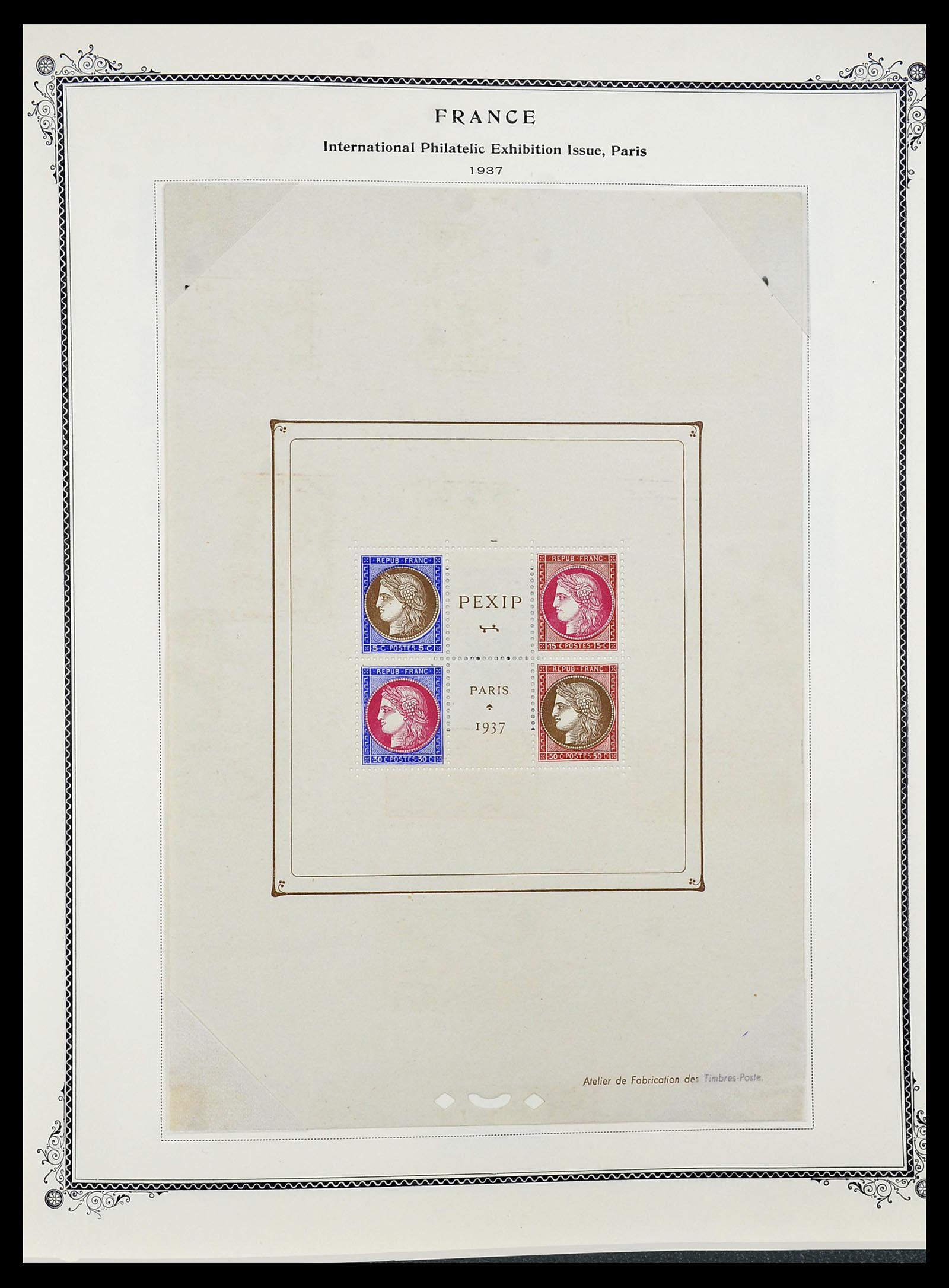 34583 016 - Postzegelverzameling 34583 Frankrijk 1849-1966.