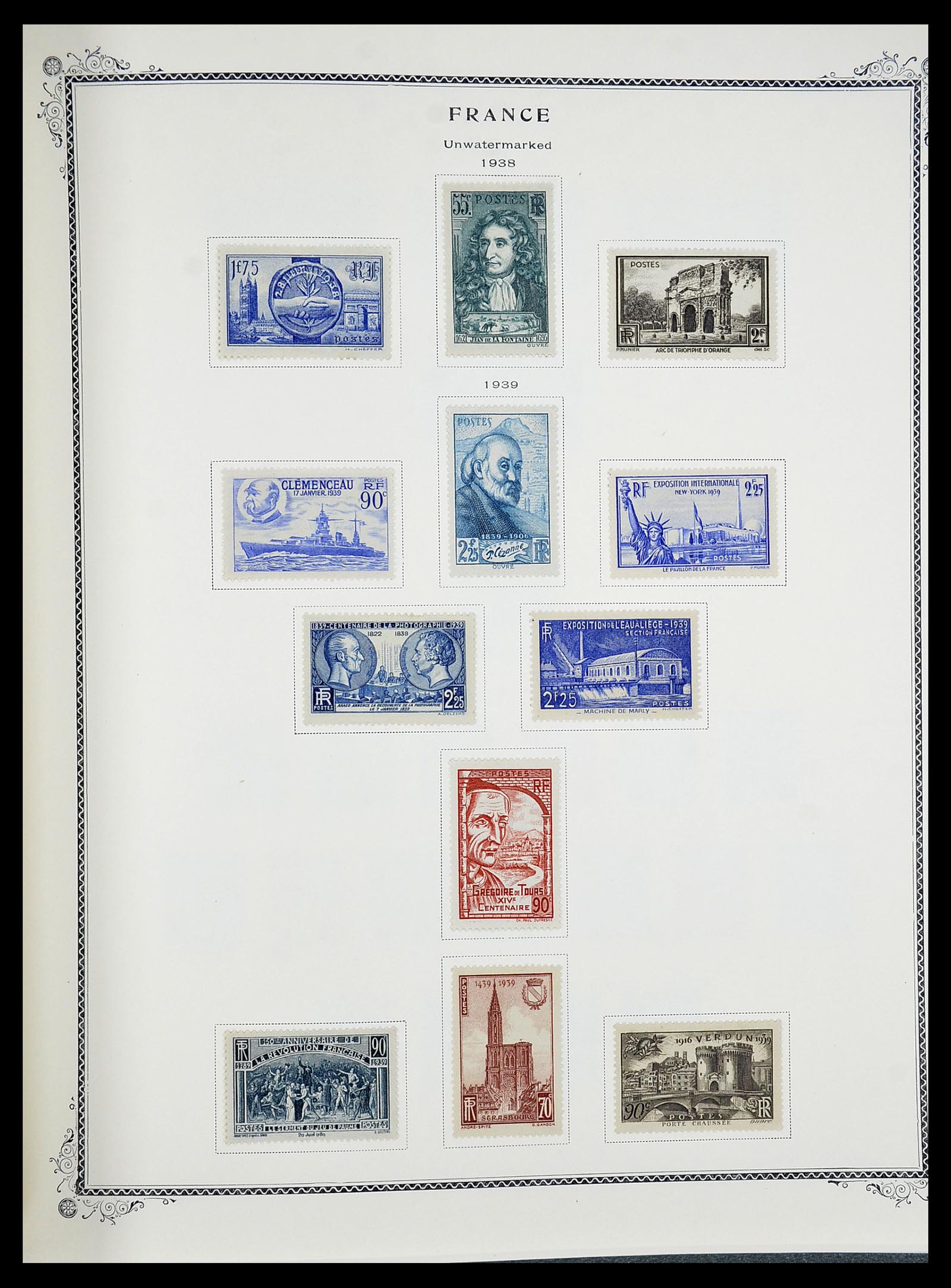 34583 019 - Postzegelverzameling 34583 Frankrijk 1849-1966.