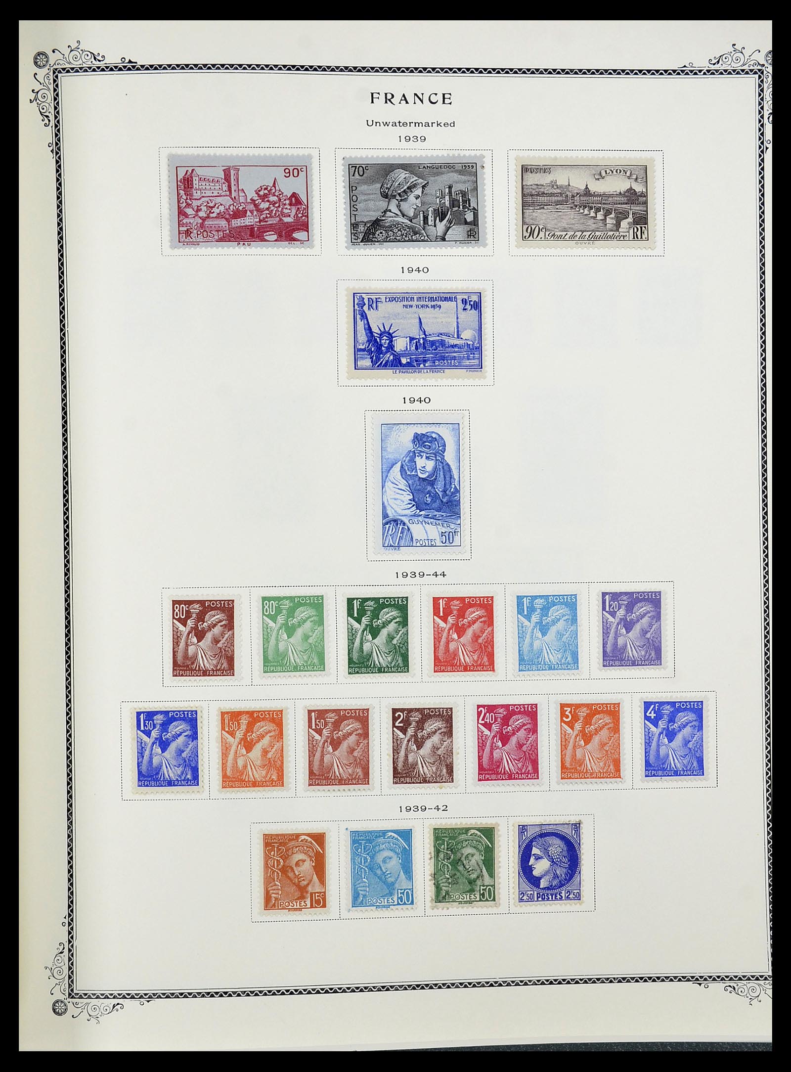 34583 020 - Postzegelverzameling 34583 Frankrijk 1849-1966.