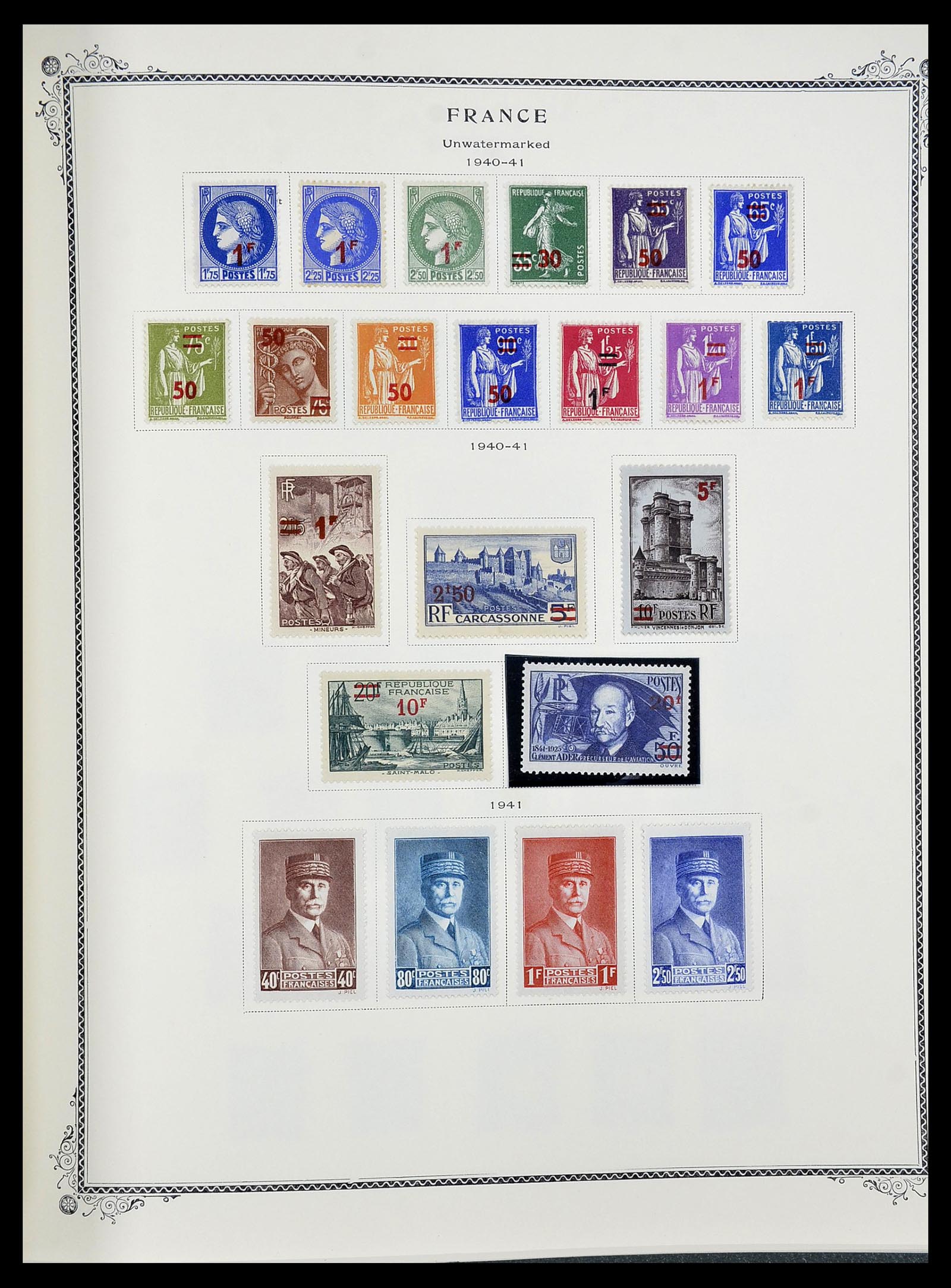 34583 021 - Postzegelverzameling 34583 Frankrijk 1849-1966.