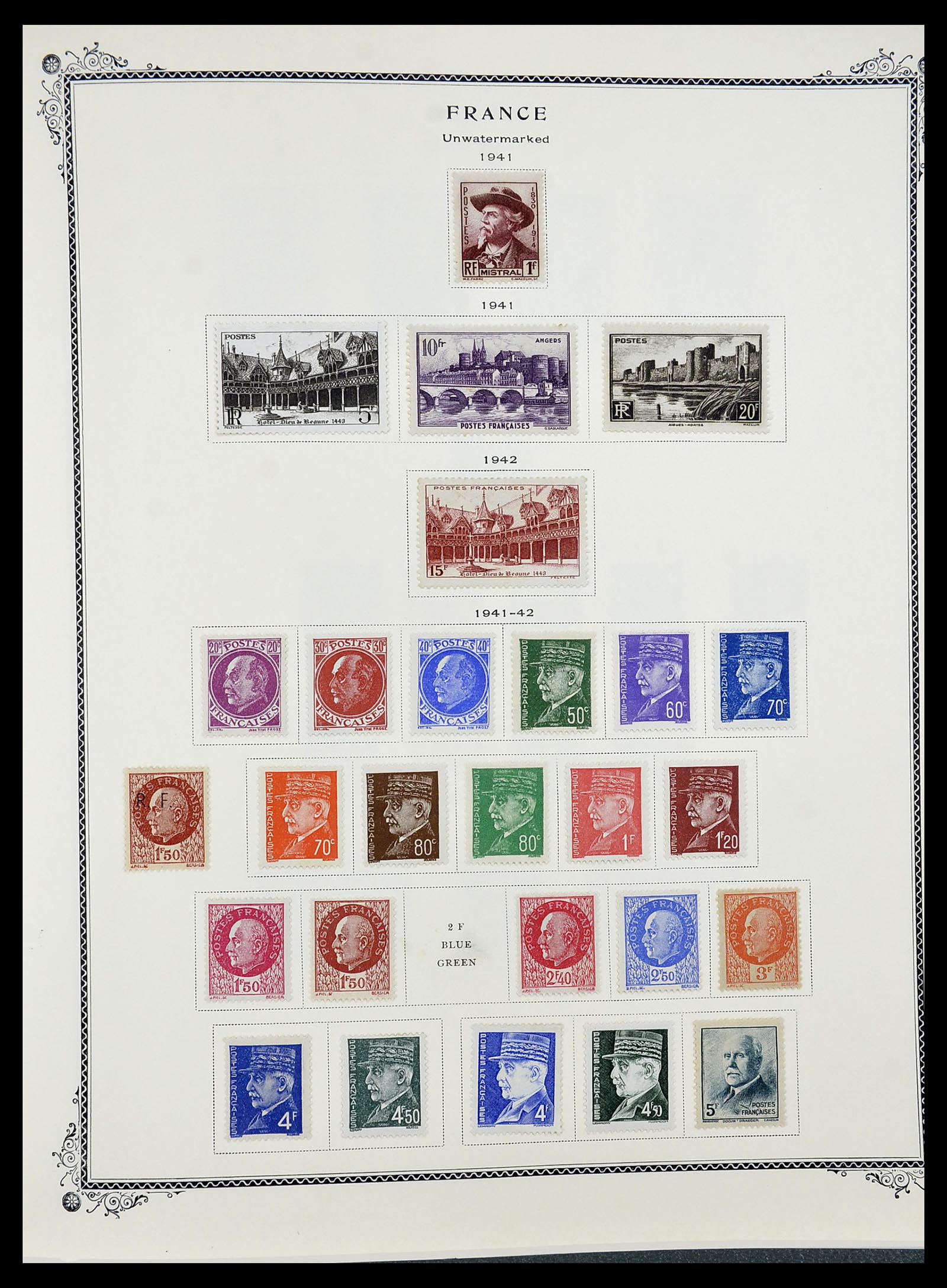 34583 022 - Postzegelverzameling 34583 Frankrijk 1849-1966.