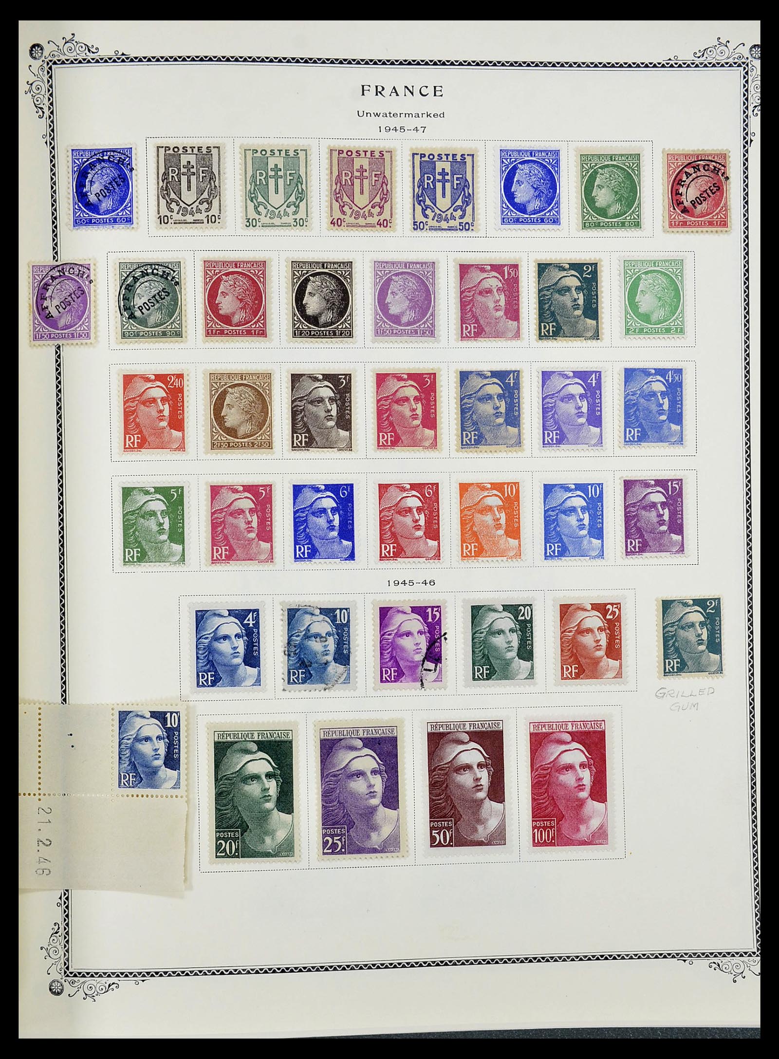 34583 026 - Postzegelverzameling 34583 Frankrijk 1849-1966.