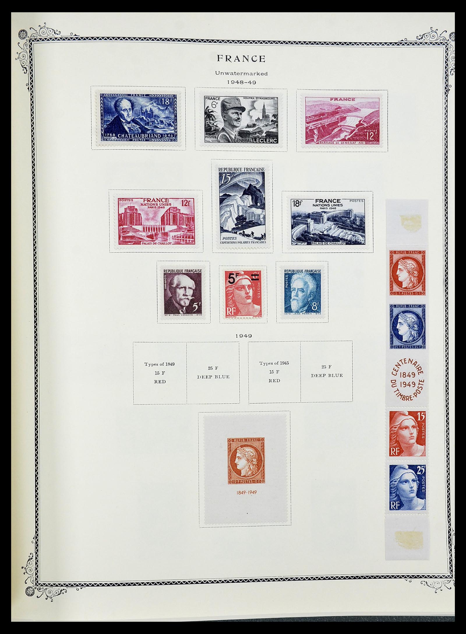 34583 030 - Postzegelverzameling 34583 Frankrijk 1849-1966.