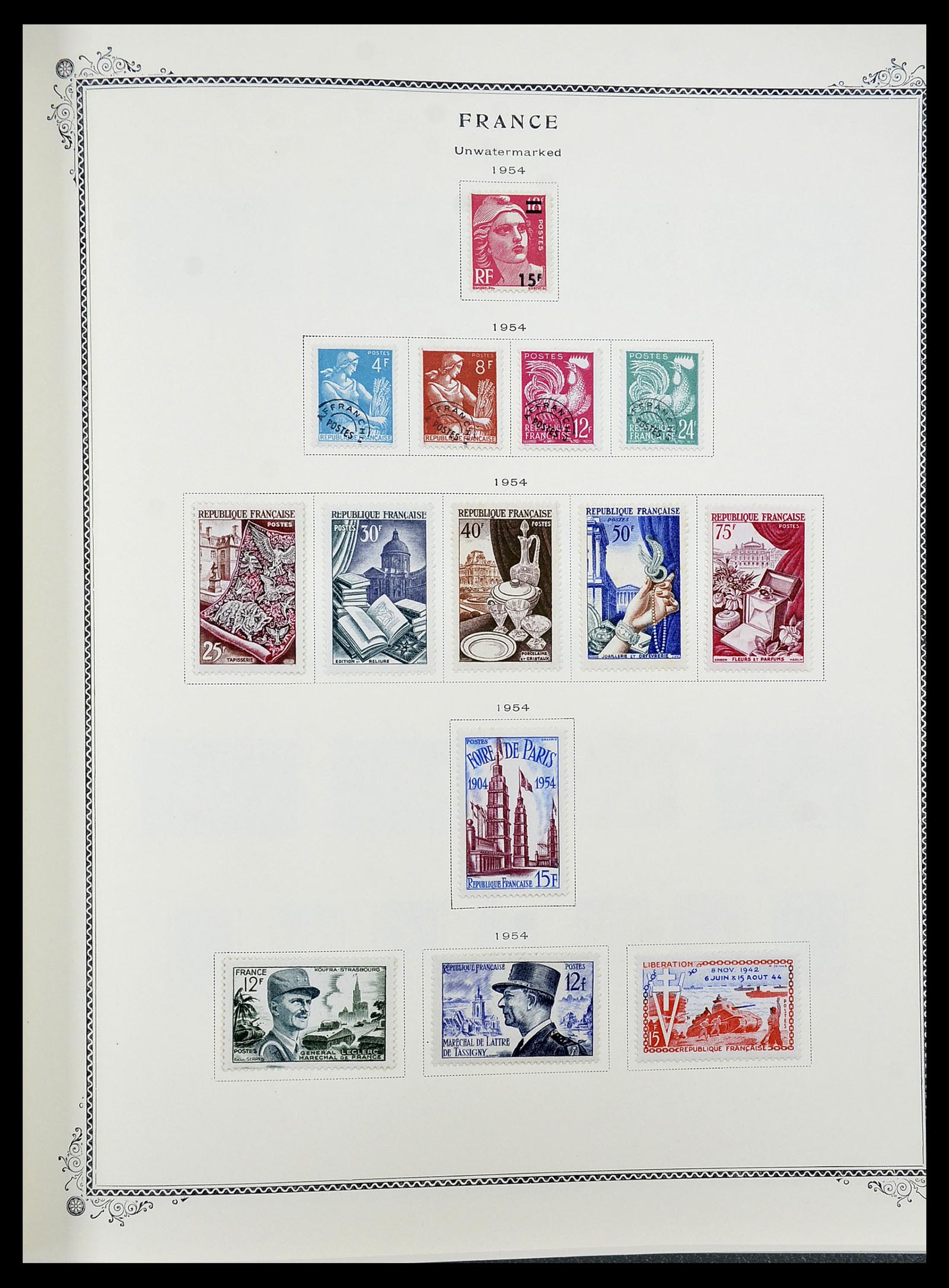 34583 035 - Postzegelverzameling 34583 Frankrijk 1849-1966.