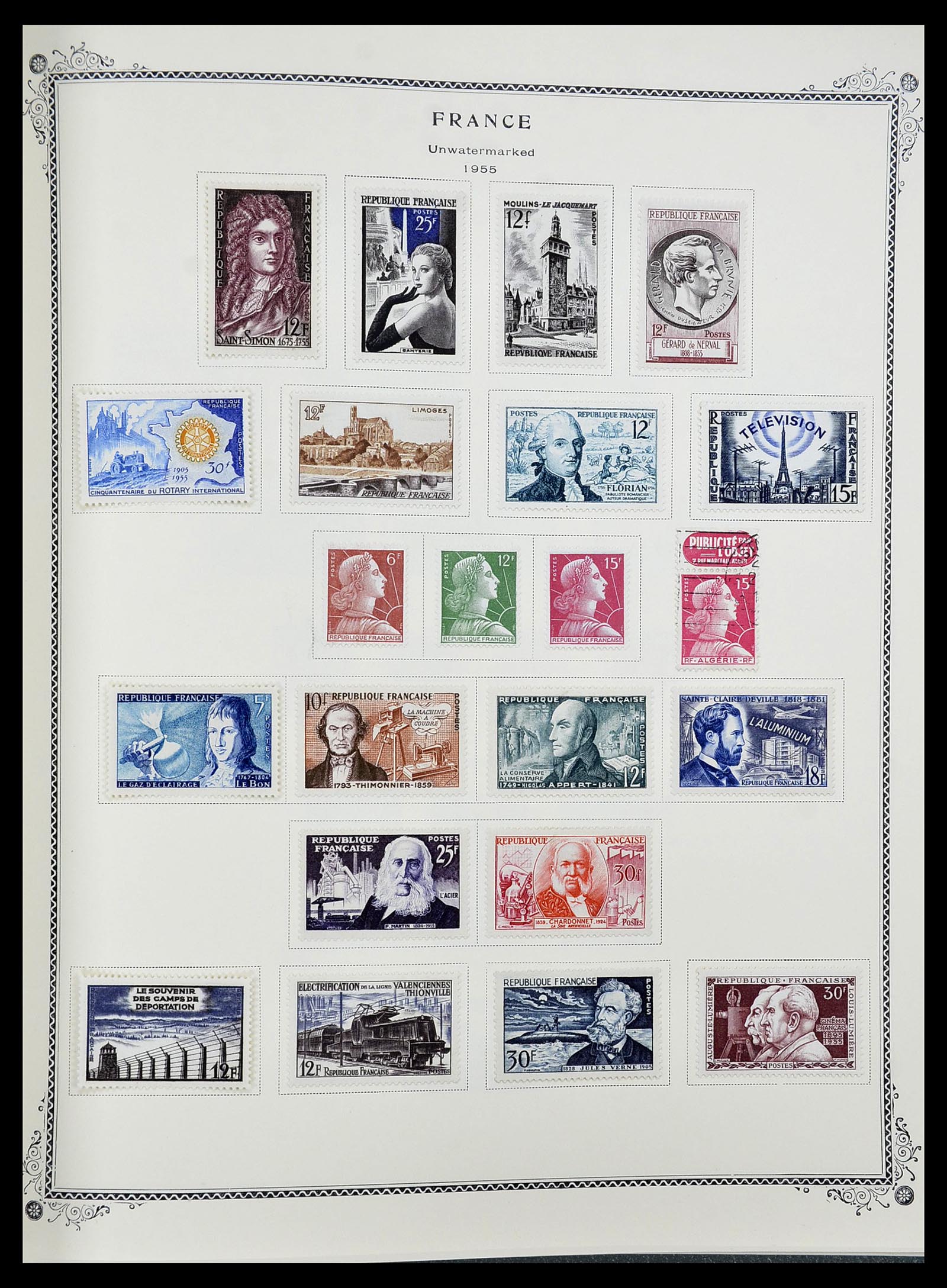 34583 037 - Postzegelverzameling 34583 Frankrijk 1849-1966.