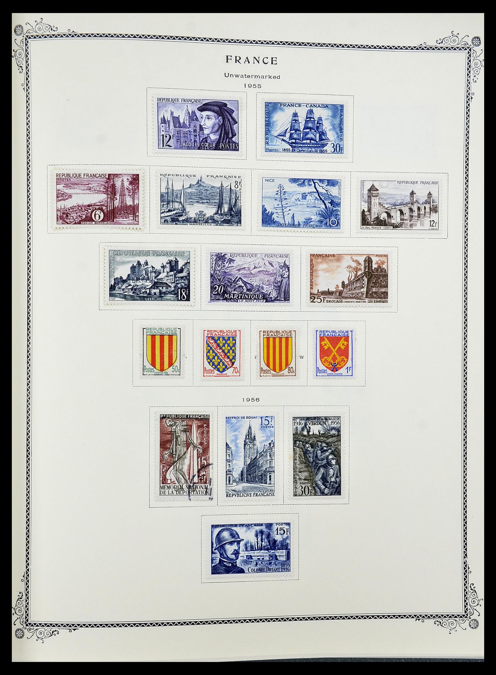 34583 038 - Postzegelverzameling 34583 Frankrijk 1849-1966.