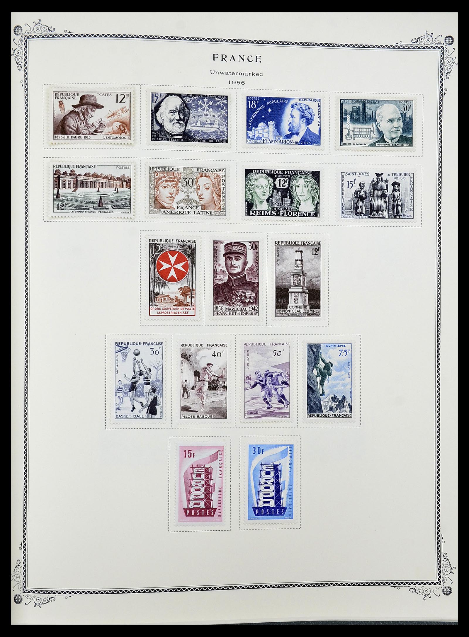 34583 039 - Postzegelverzameling 34583 Frankrijk 1849-1966.