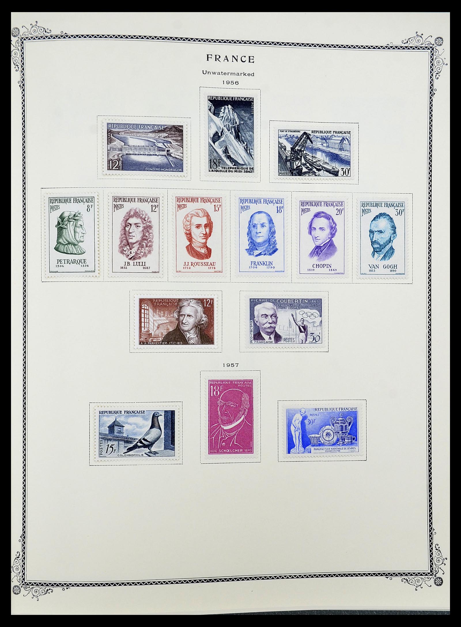 34583 040 - Postzegelverzameling 34583 Frankrijk 1849-1966.