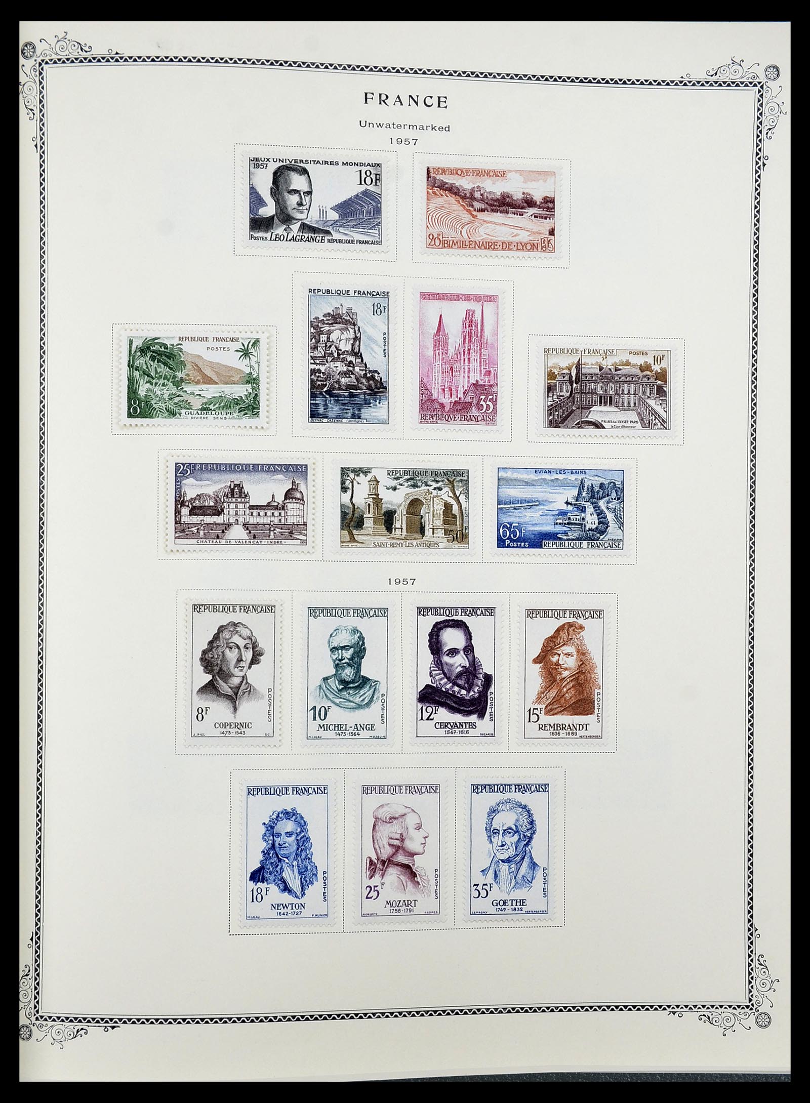 34583 043 - Postzegelverzameling 34583 Frankrijk 1849-1966.
