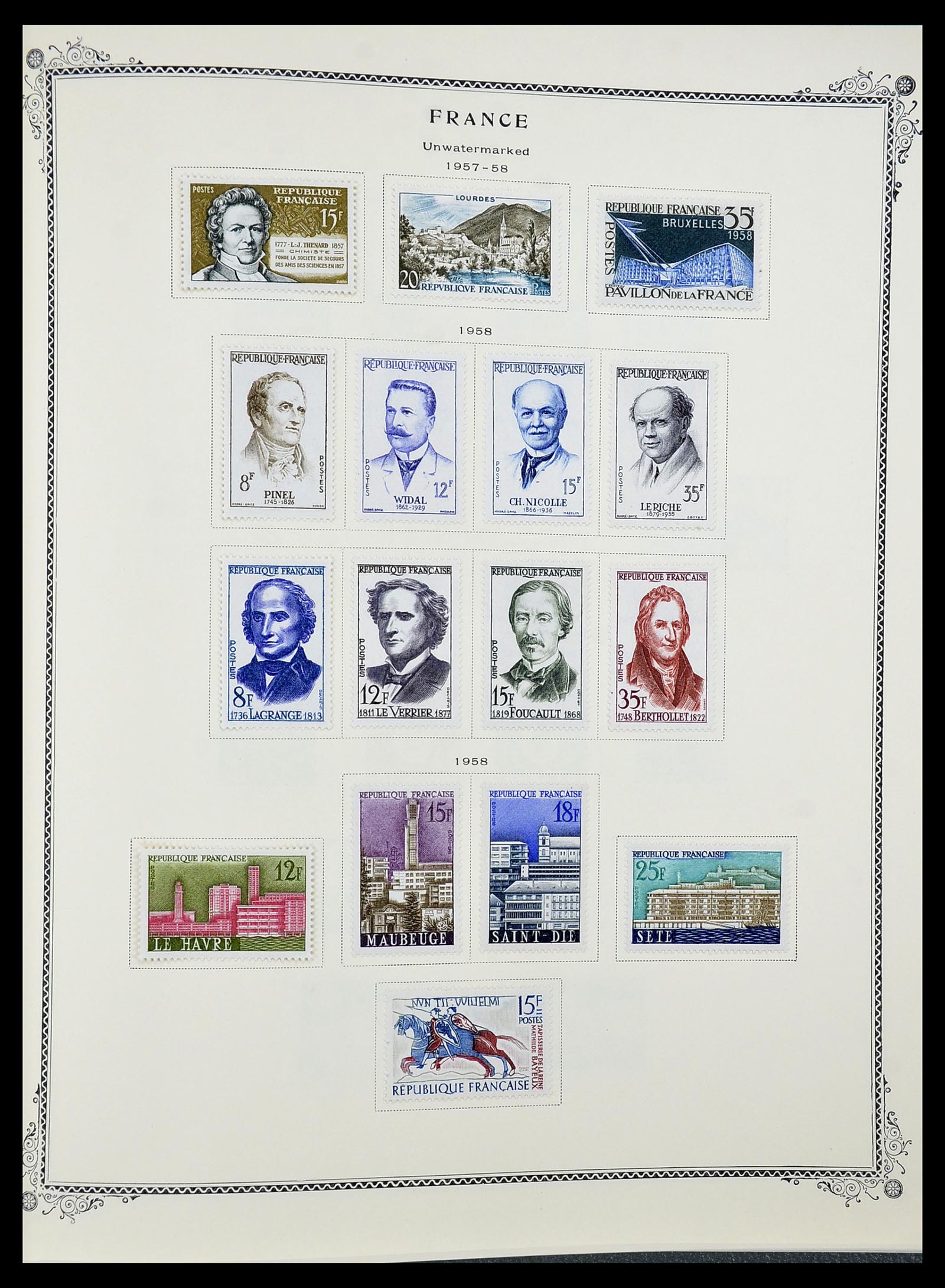 34583 044 - Postzegelverzameling 34583 Frankrijk 1849-1966.