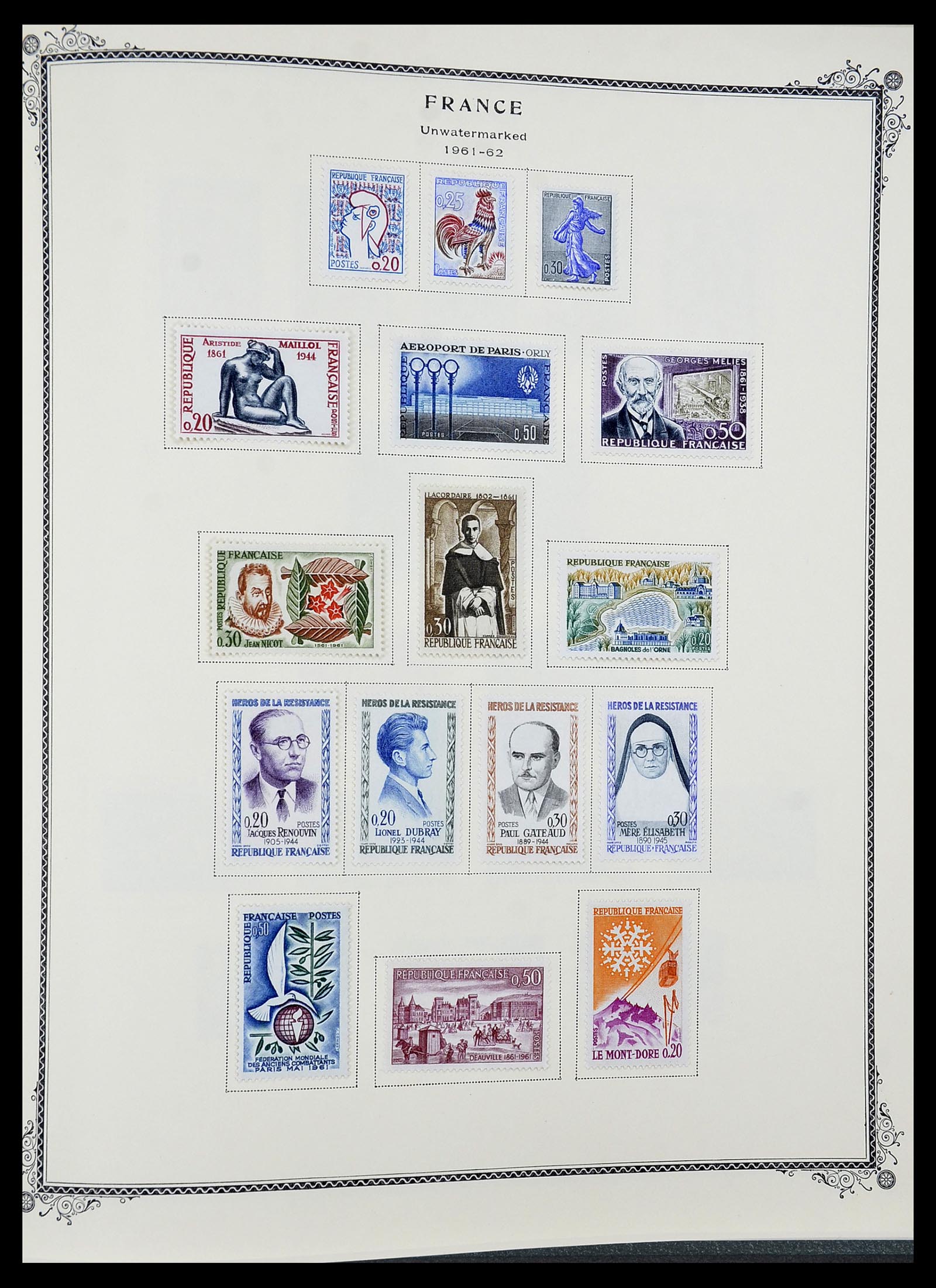 34583 051 - Postzegelverzameling 34583 Frankrijk 1849-1966.