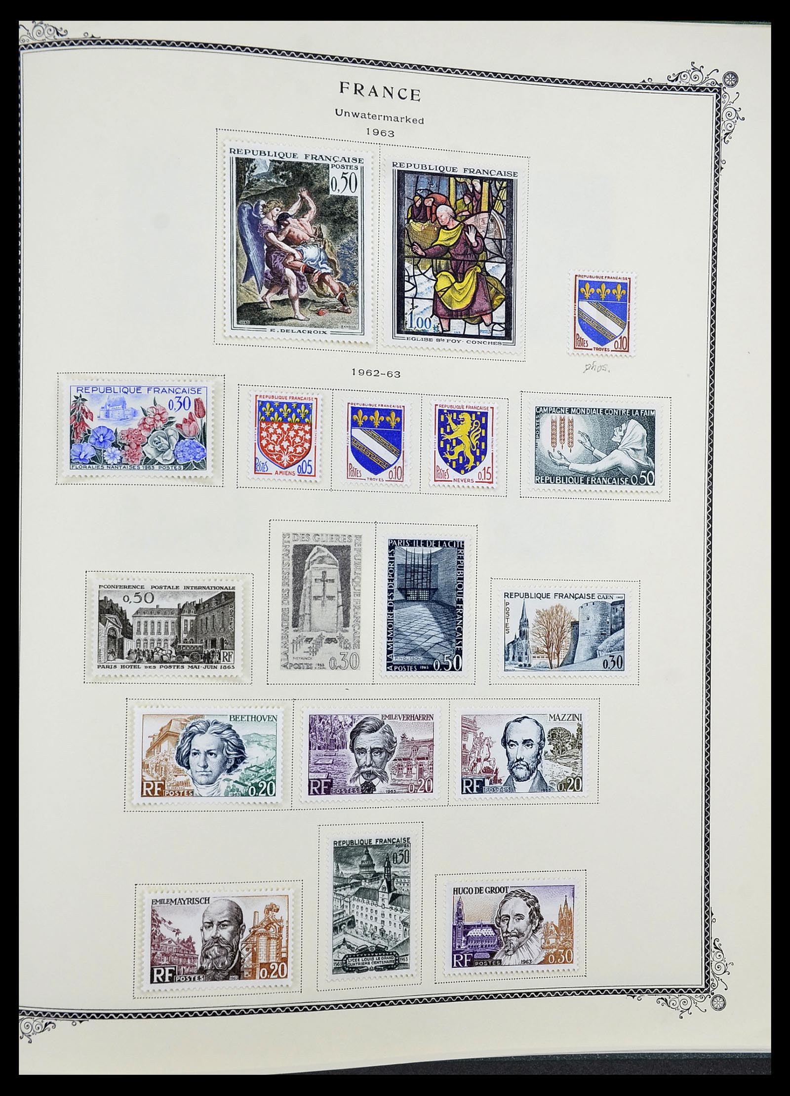 34583 056 - Postzegelverzameling 34583 Frankrijk 1849-1966.