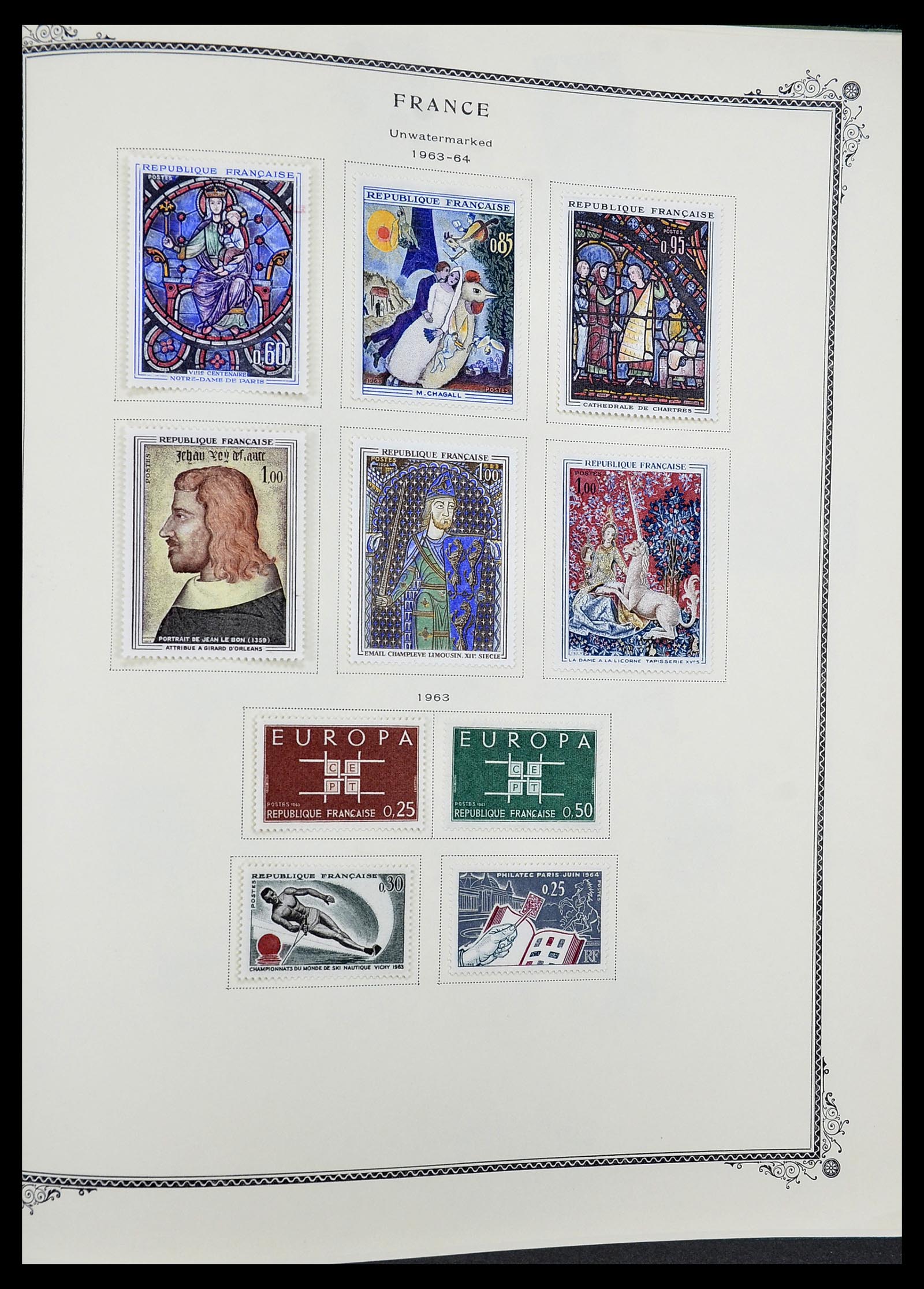 34583 057 - Postzegelverzameling 34583 Frankrijk 1849-1966.