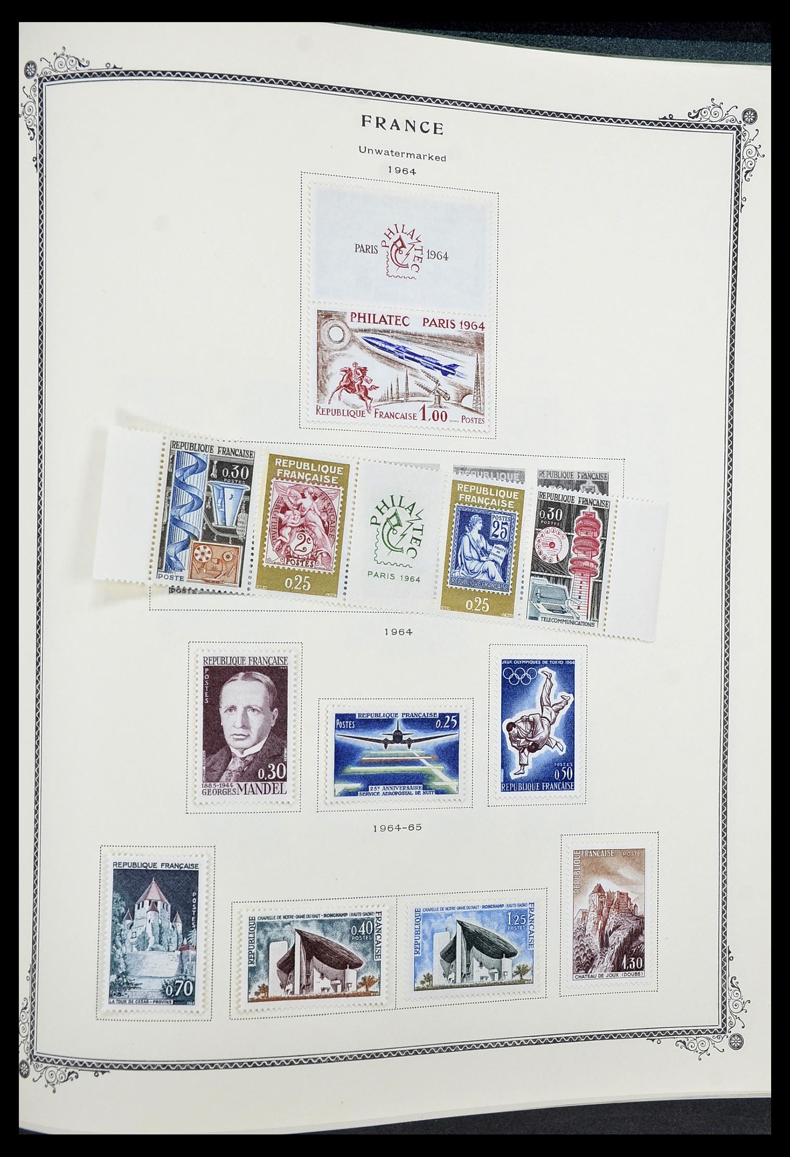 34583 059 - Postzegelverzameling 34583 Frankrijk 1849-1966.