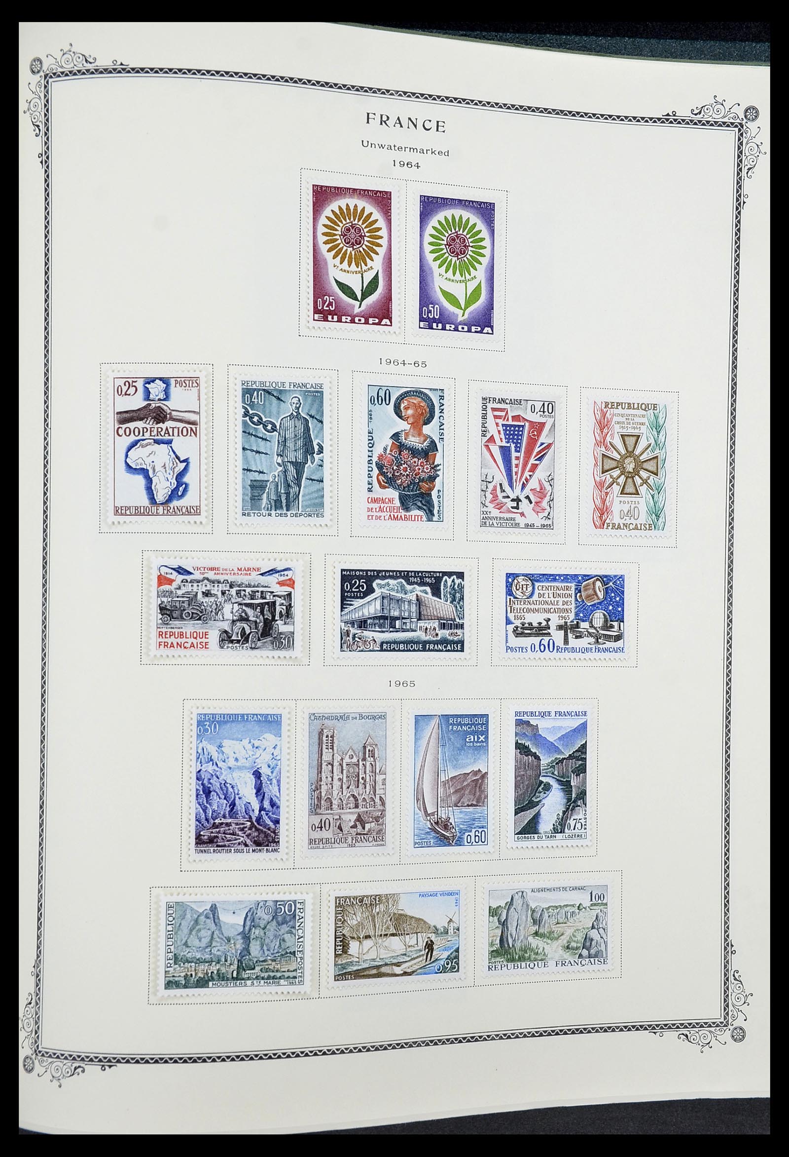 34583 060 - Postzegelverzameling 34583 Frankrijk 1849-1966.