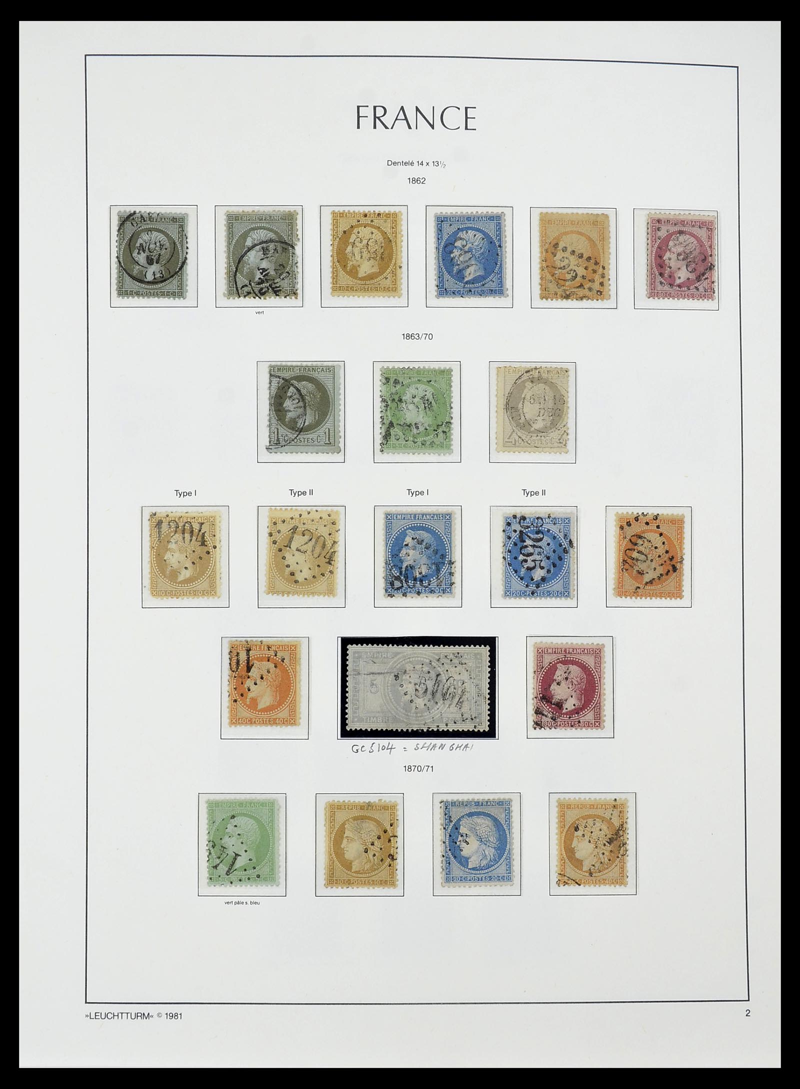 34584 002 - Postzegelverzameling 34584 Frankrijk 1849-1959.