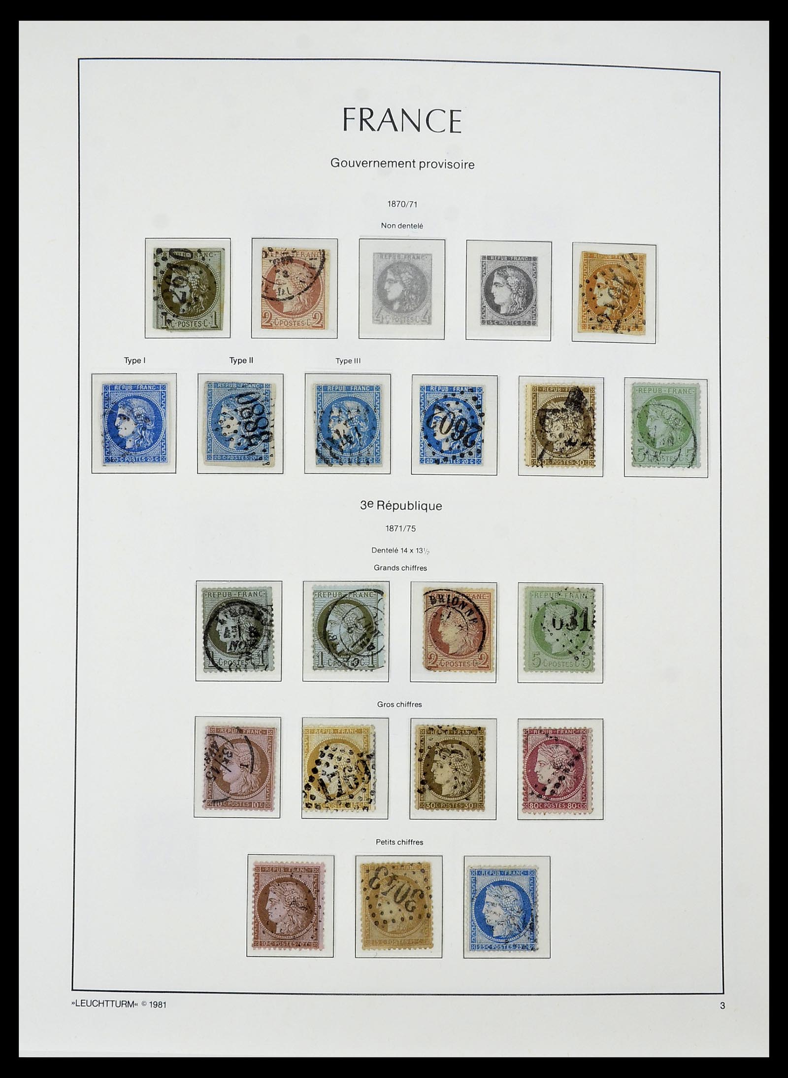 34584 003 - Postzegelverzameling 34584 Frankrijk 1849-1959.