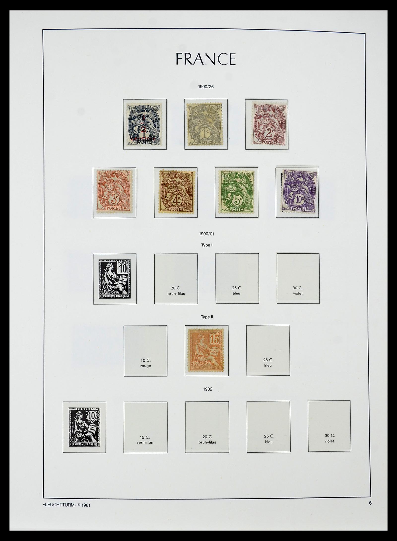 34584 004 - Postzegelverzameling 34584 Frankrijk 1849-1959.