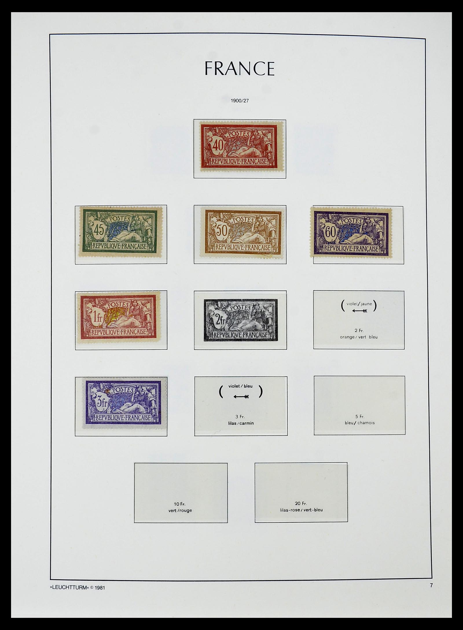 34584 005 - Postzegelverzameling 34584 Frankrijk 1849-1959.