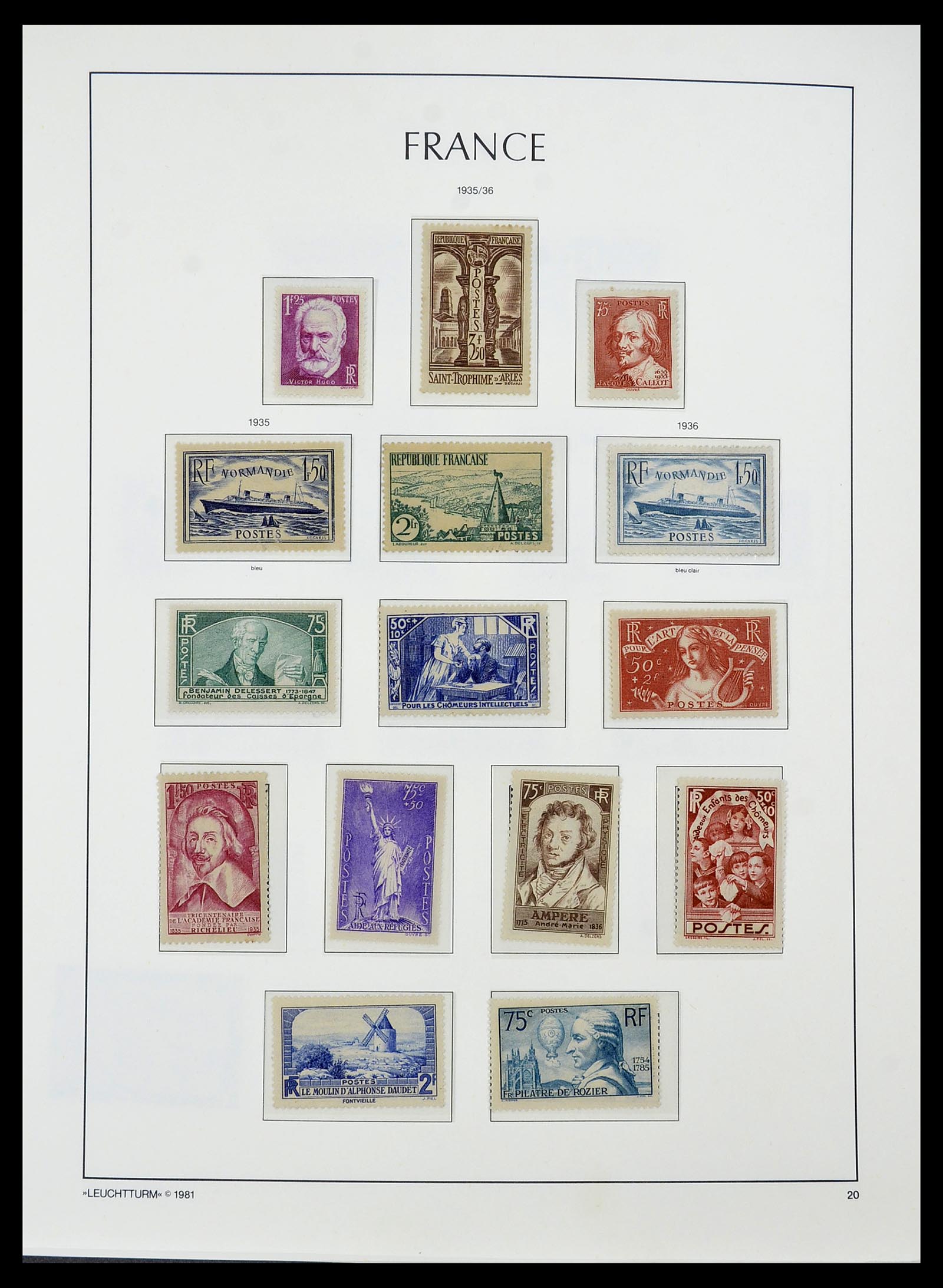 34584 014 - Postzegelverzameling 34584 Frankrijk 1849-1959.