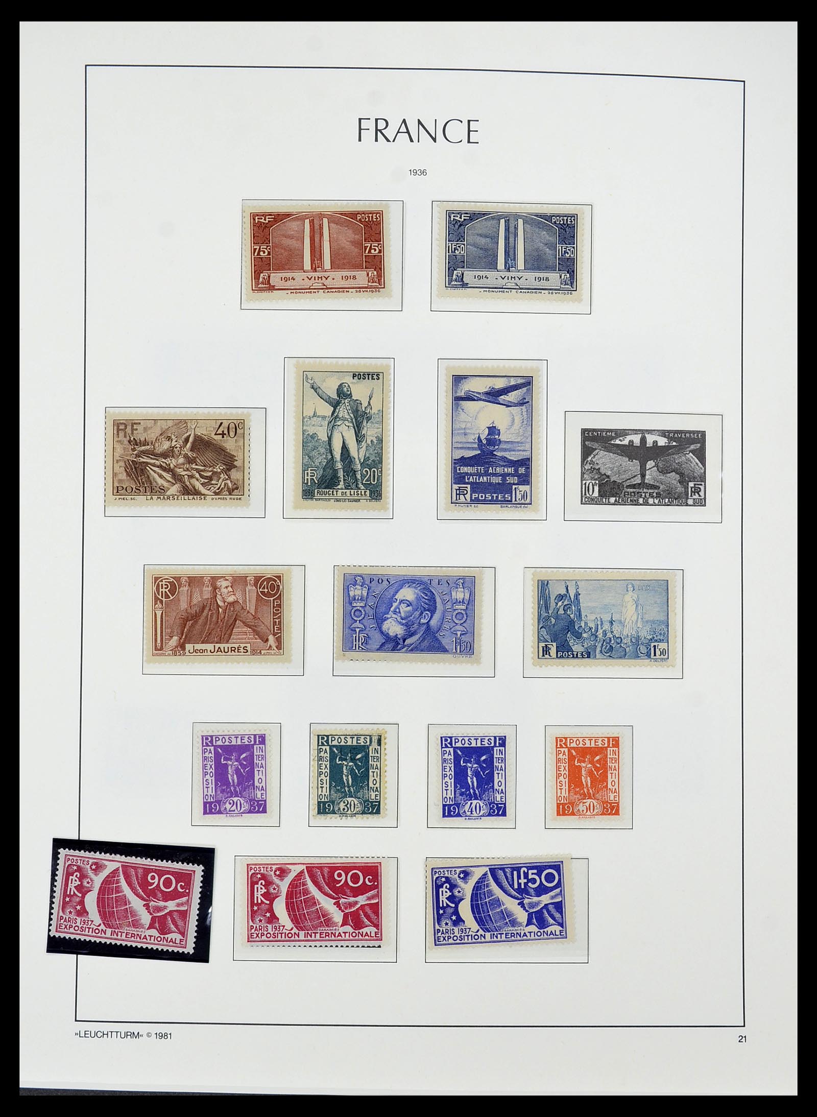 34584 015 - Postzegelverzameling 34584 Frankrijk 1849-1959.