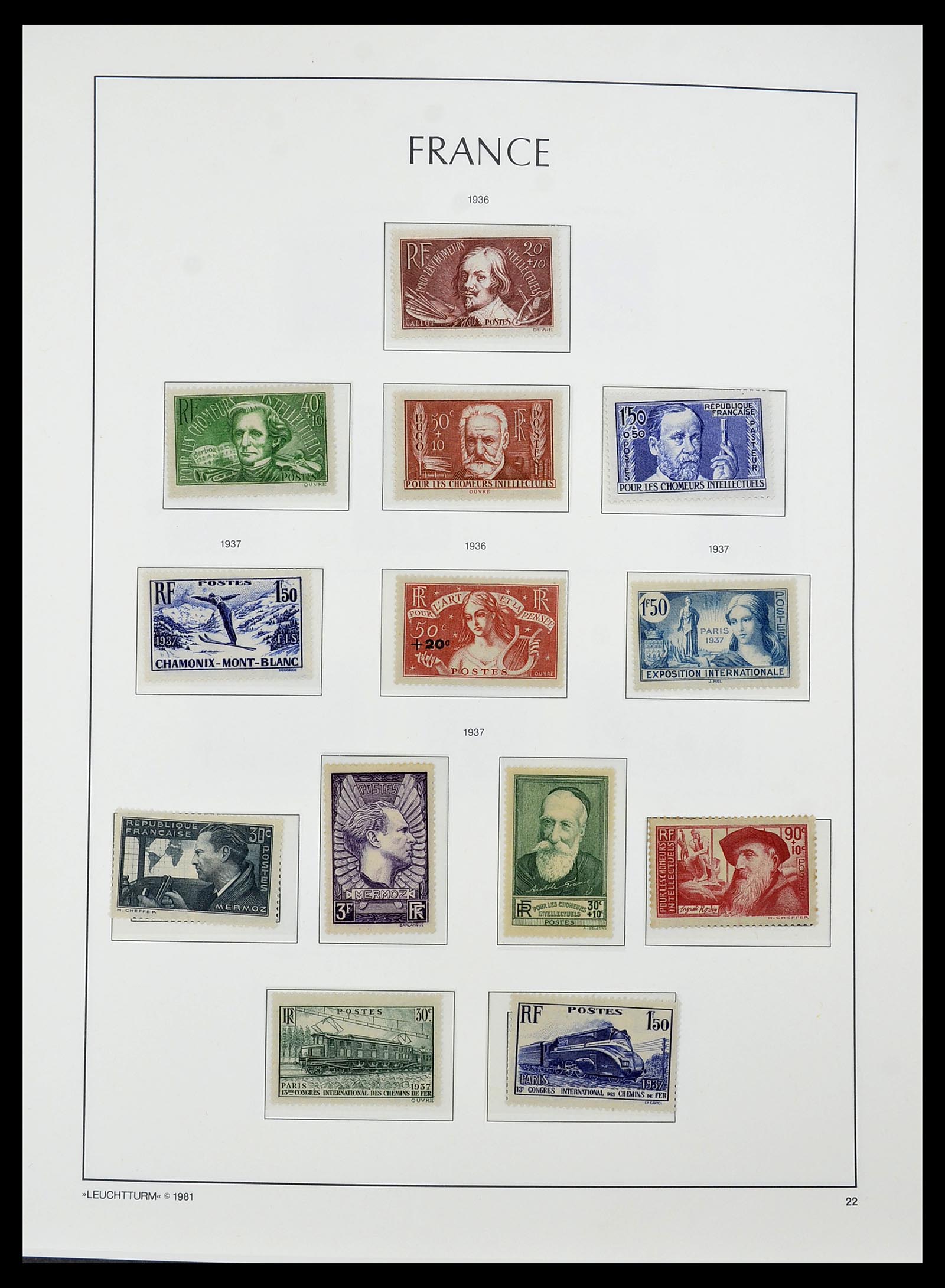 34584 016 - Postzegelverzameling 34584 Frankrijk 1849-1959.