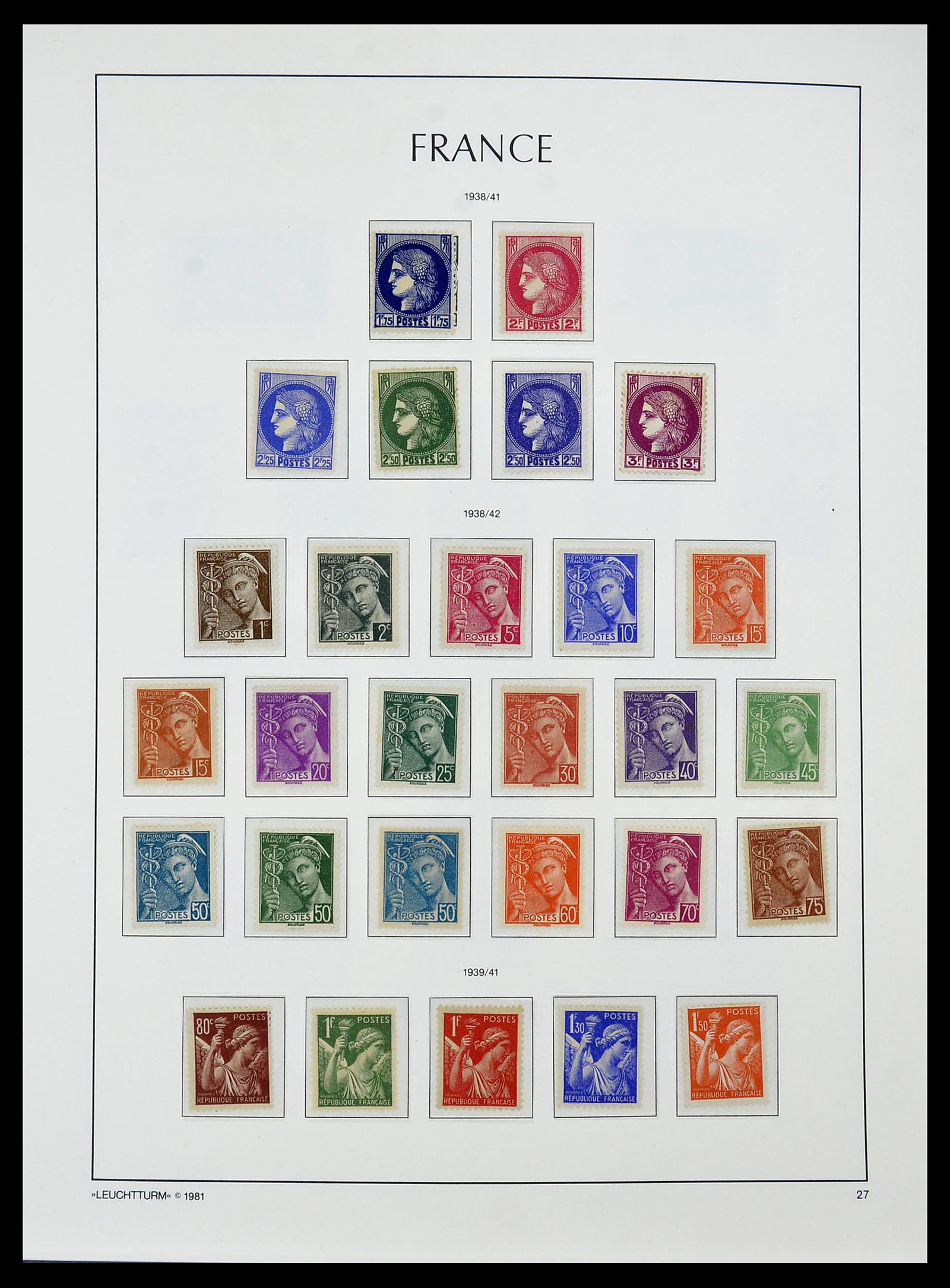 34584 020 - Postzegelverzameling 34584 Frankrijk 1849-1959.