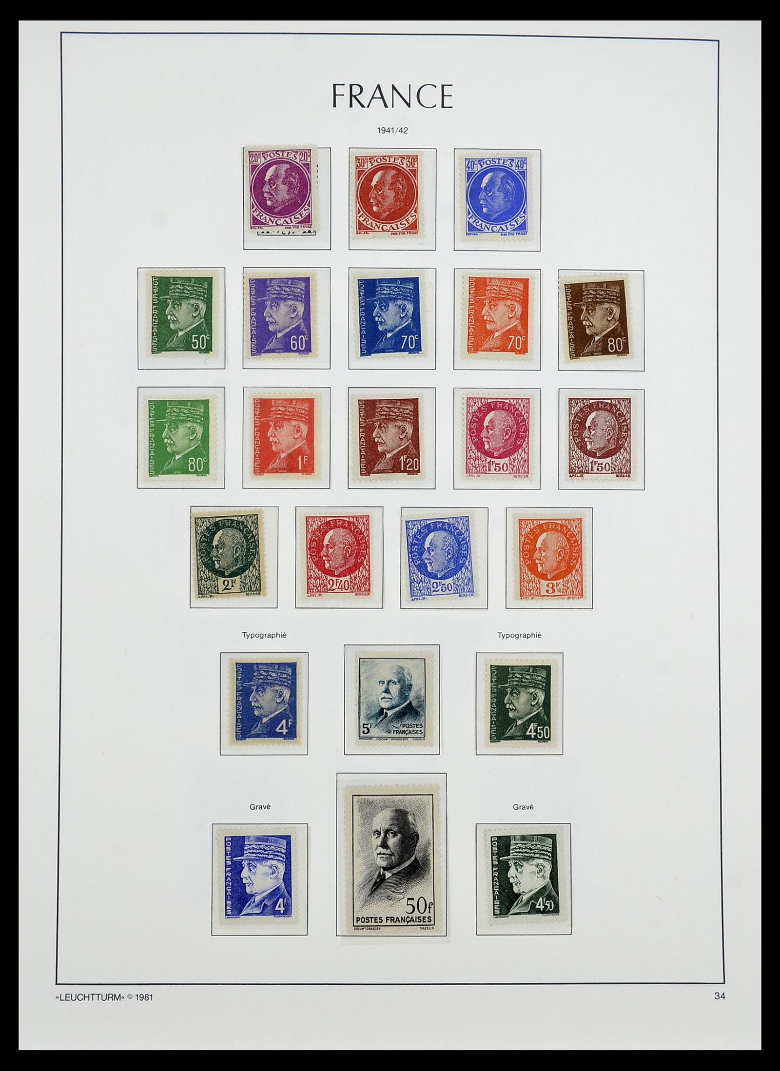 34584 027 - Stamp Collection 34584 France 1849-1959.