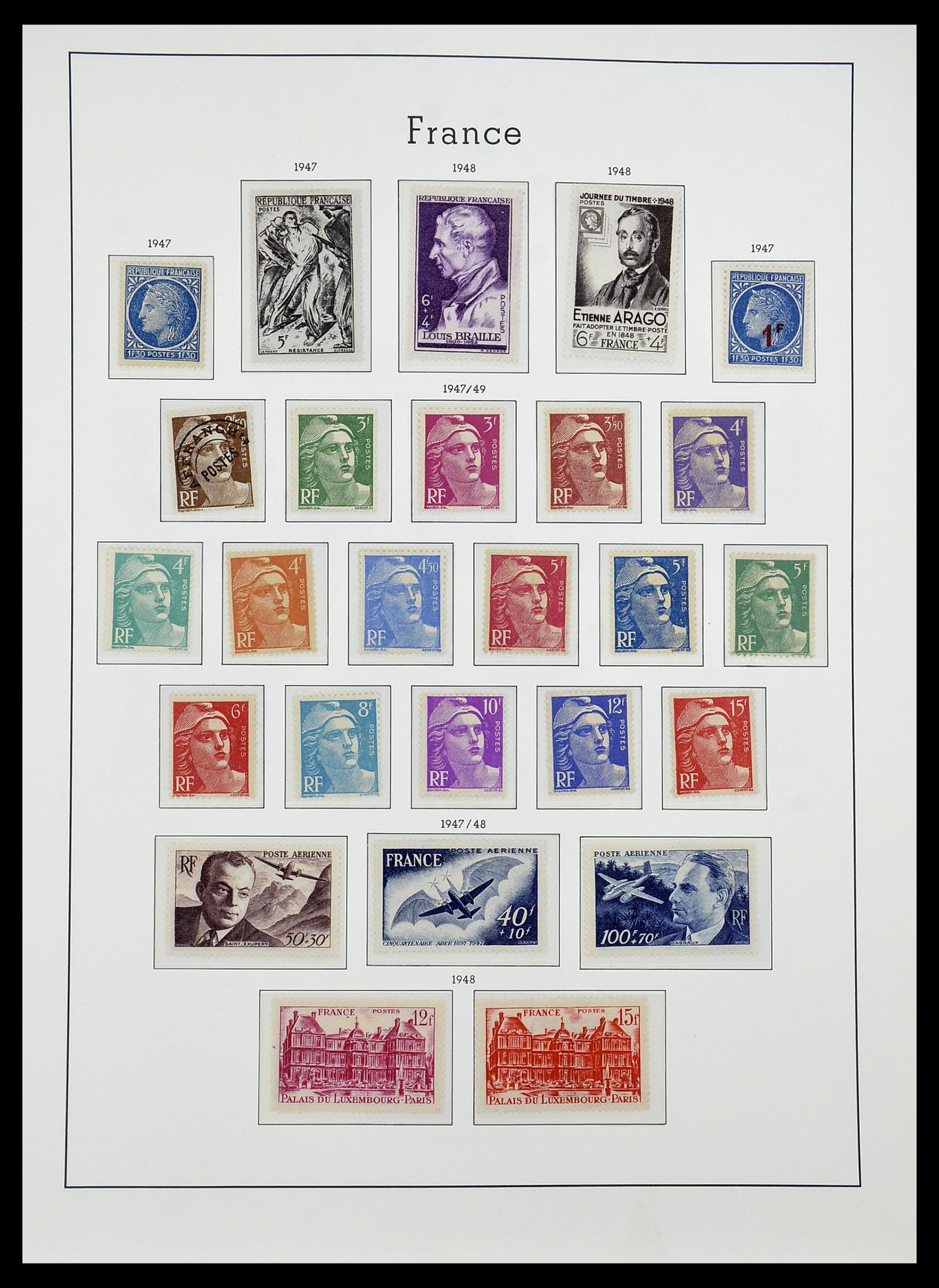 34584 042 - Stamp Collection 34584 France 1849-1959.
