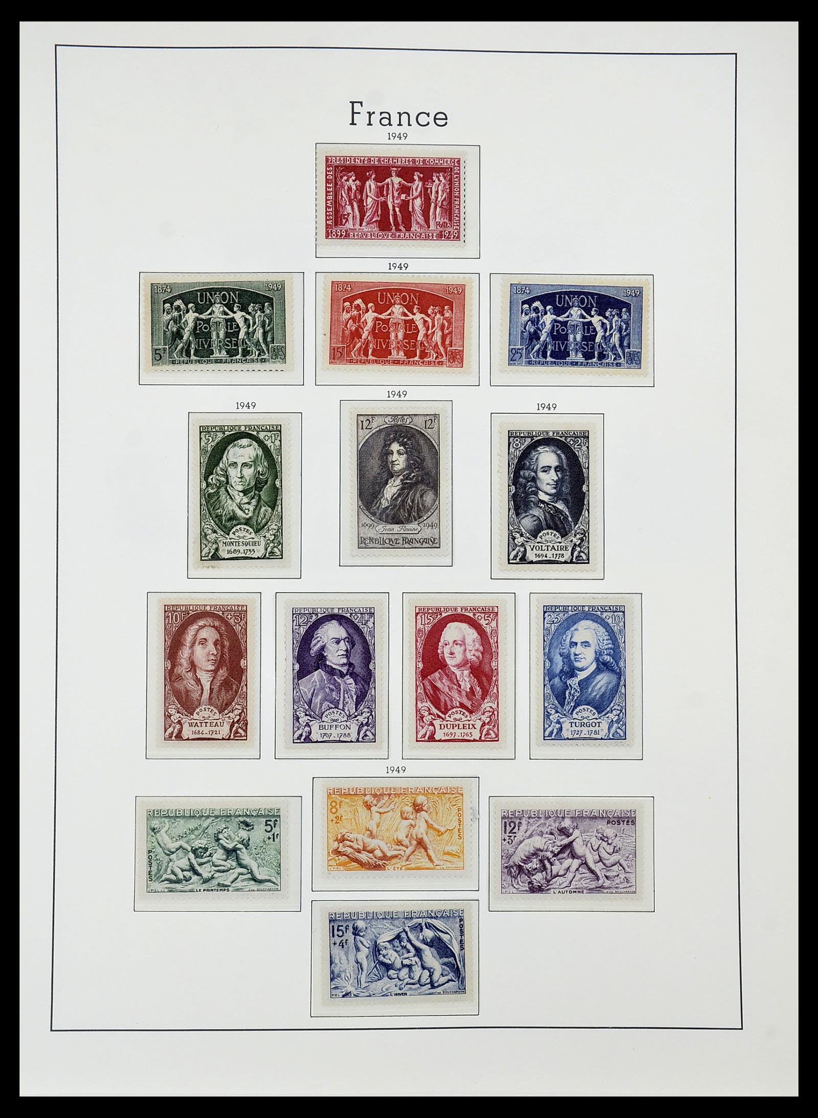 34584 047 - Stamp Collection 34584 France 1849-1959.