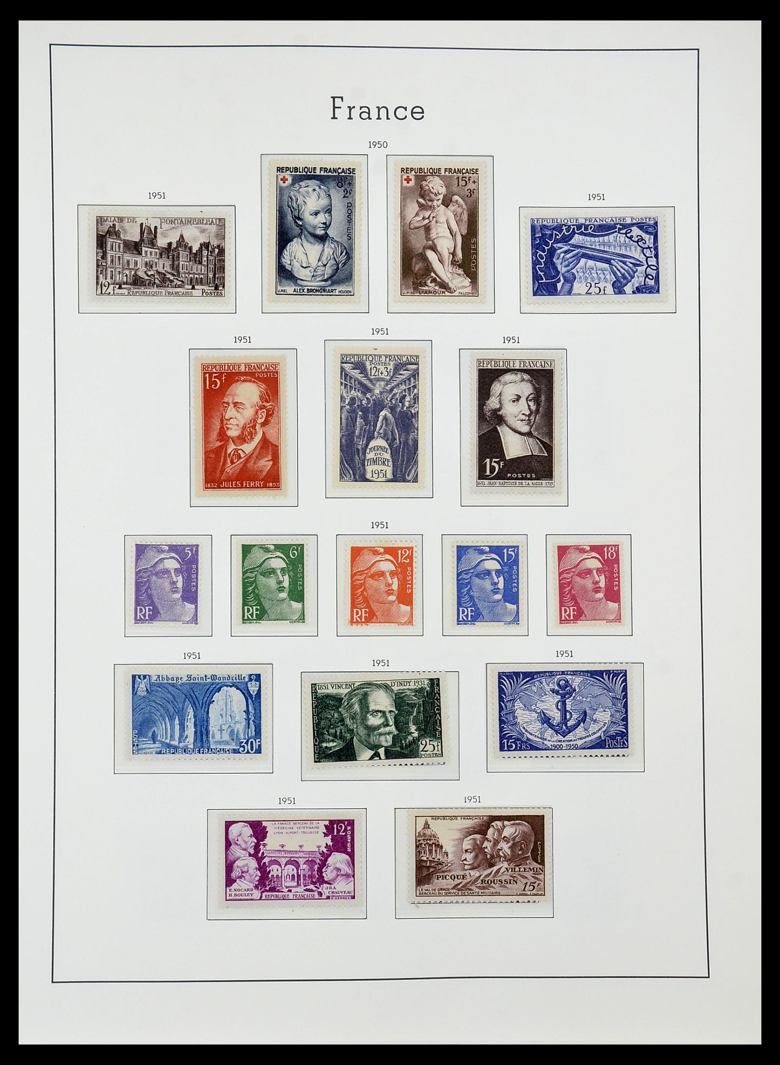 34584 049 - Stamp Collection 34584 France 1849-1959.