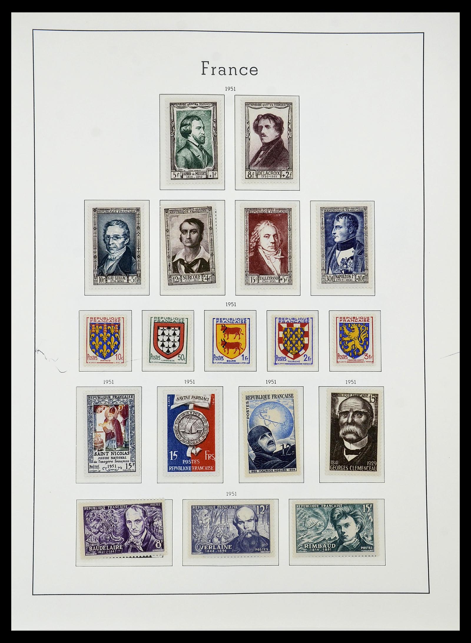 34584 050 - Stamp Collection 34584 France 1849-1959.