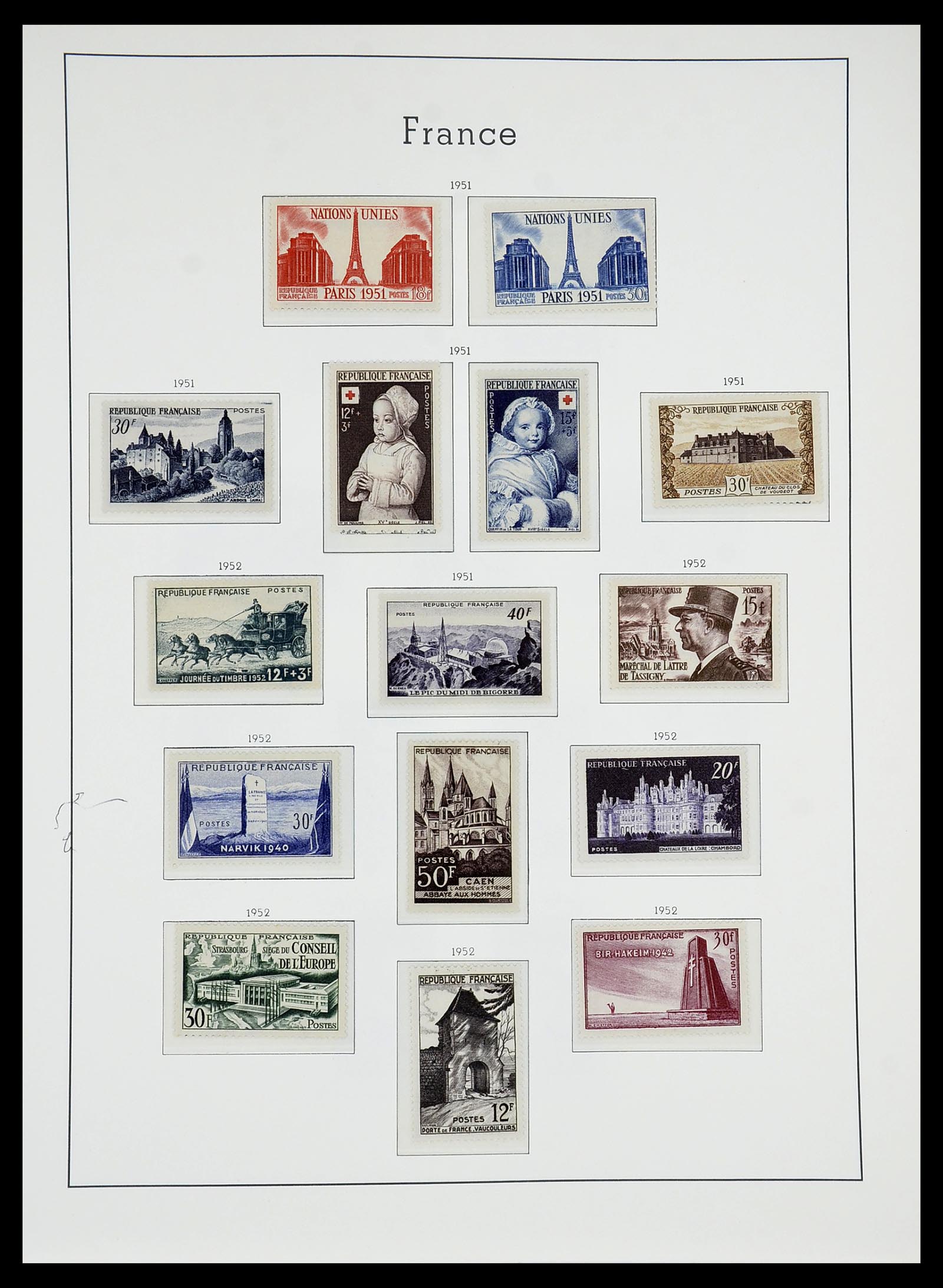 34584 051 - Stamp Collection 34584 France 1849-1959.