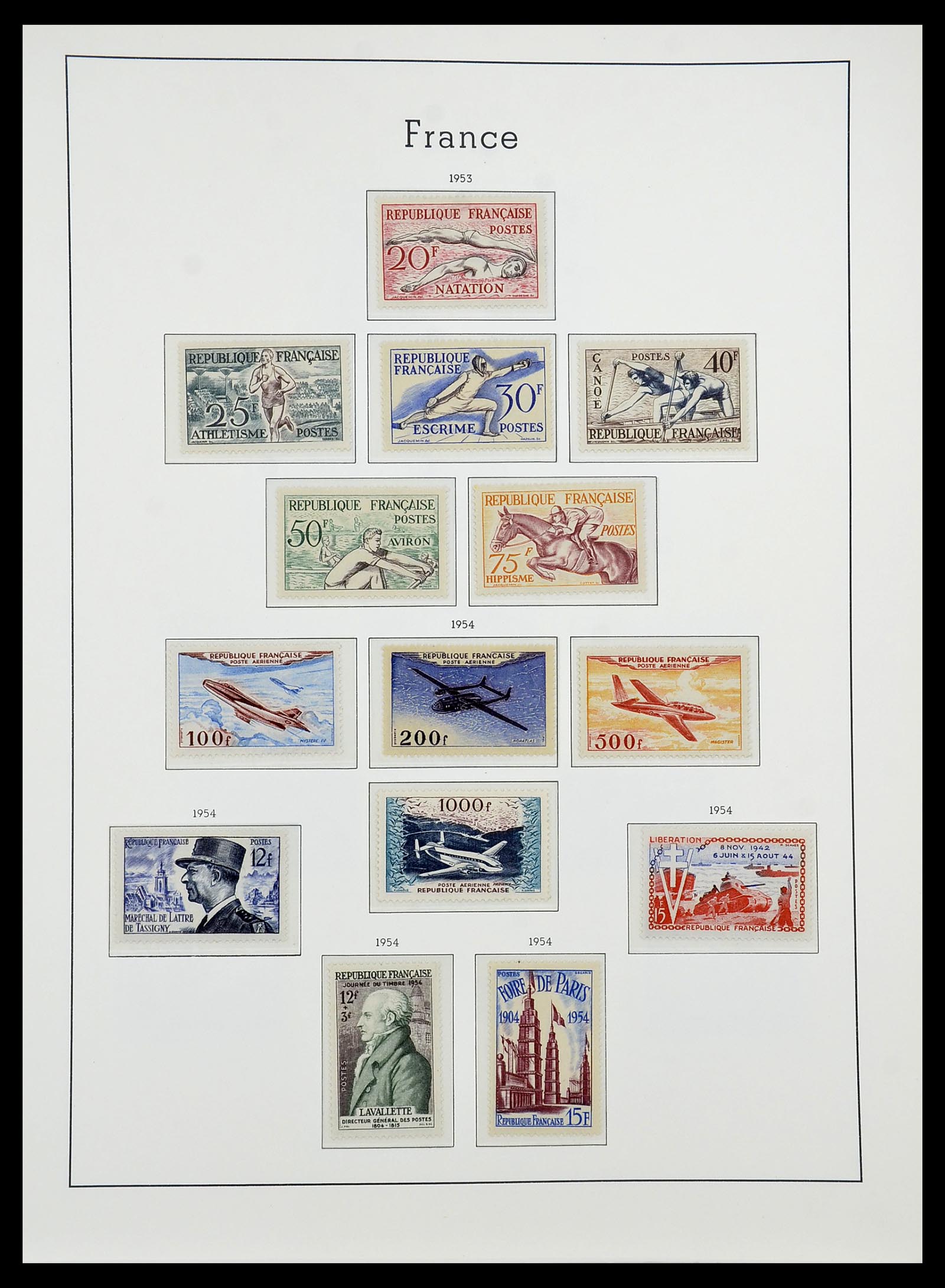 34584 055 - Stamp Collection 34584 France 1849-1959.