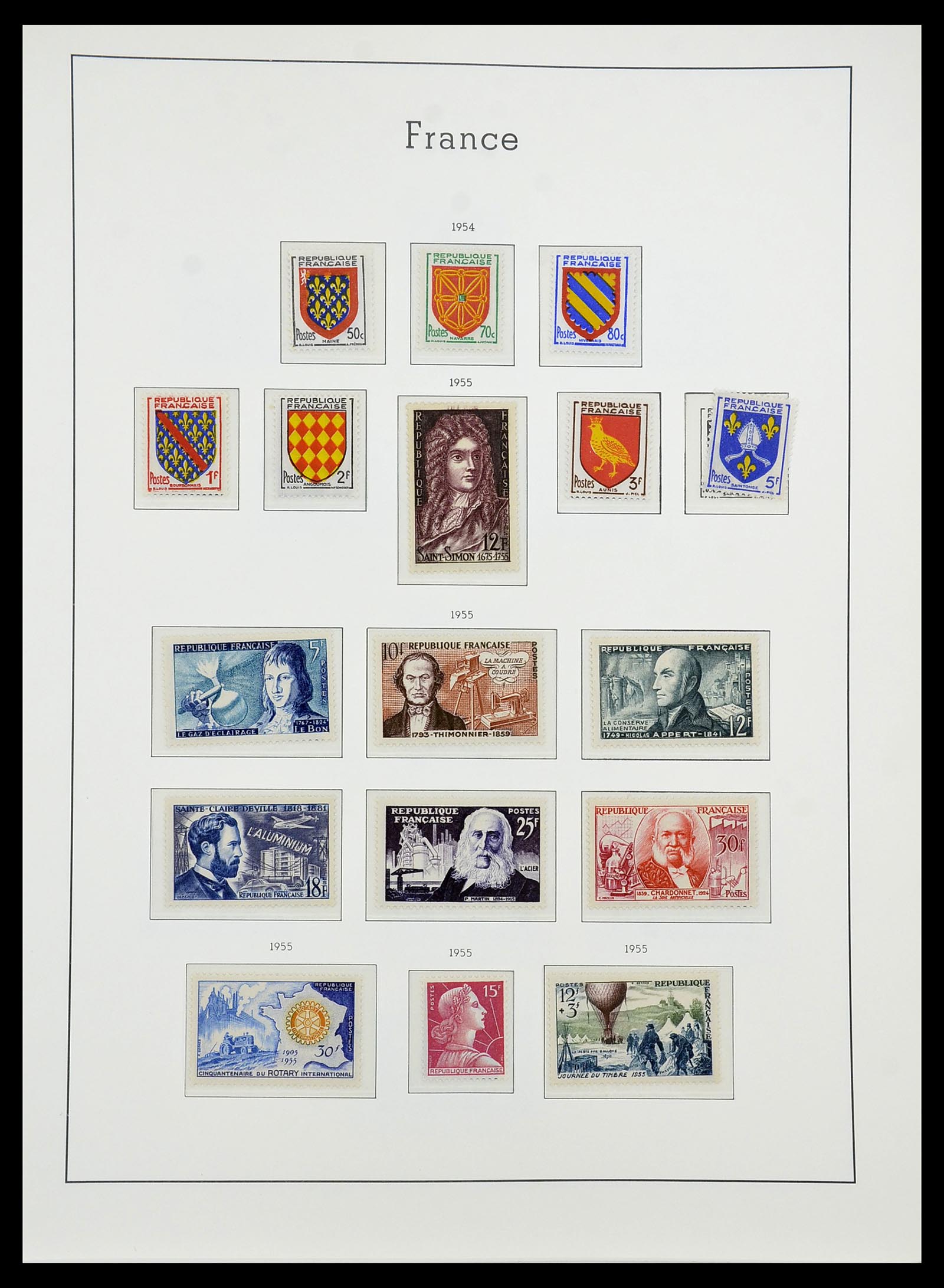 34584 058 - Stamp Collection 34584 France 1849-1959.