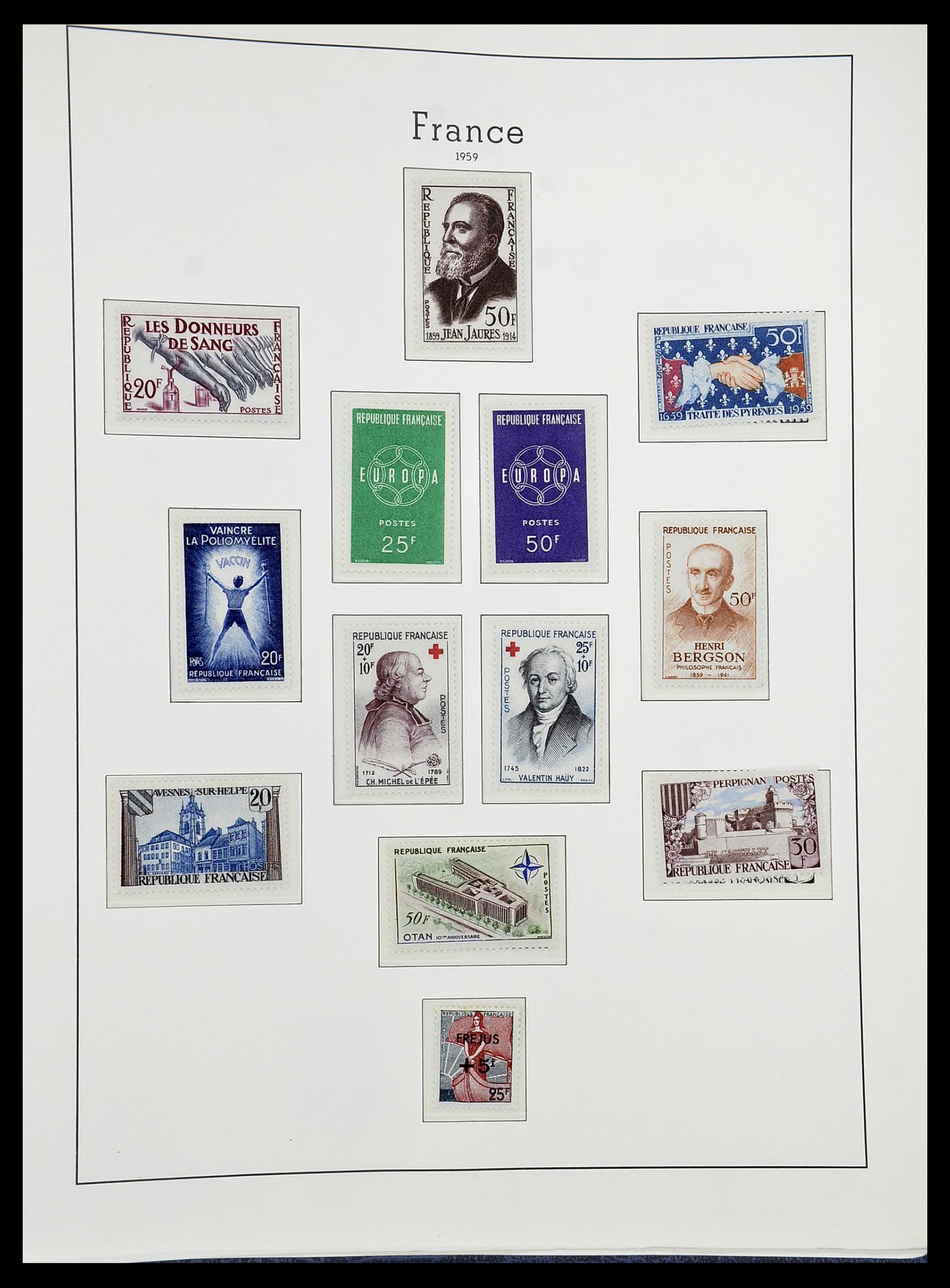 34584 076 - Stamp Collection 34584 France 1849-1959.