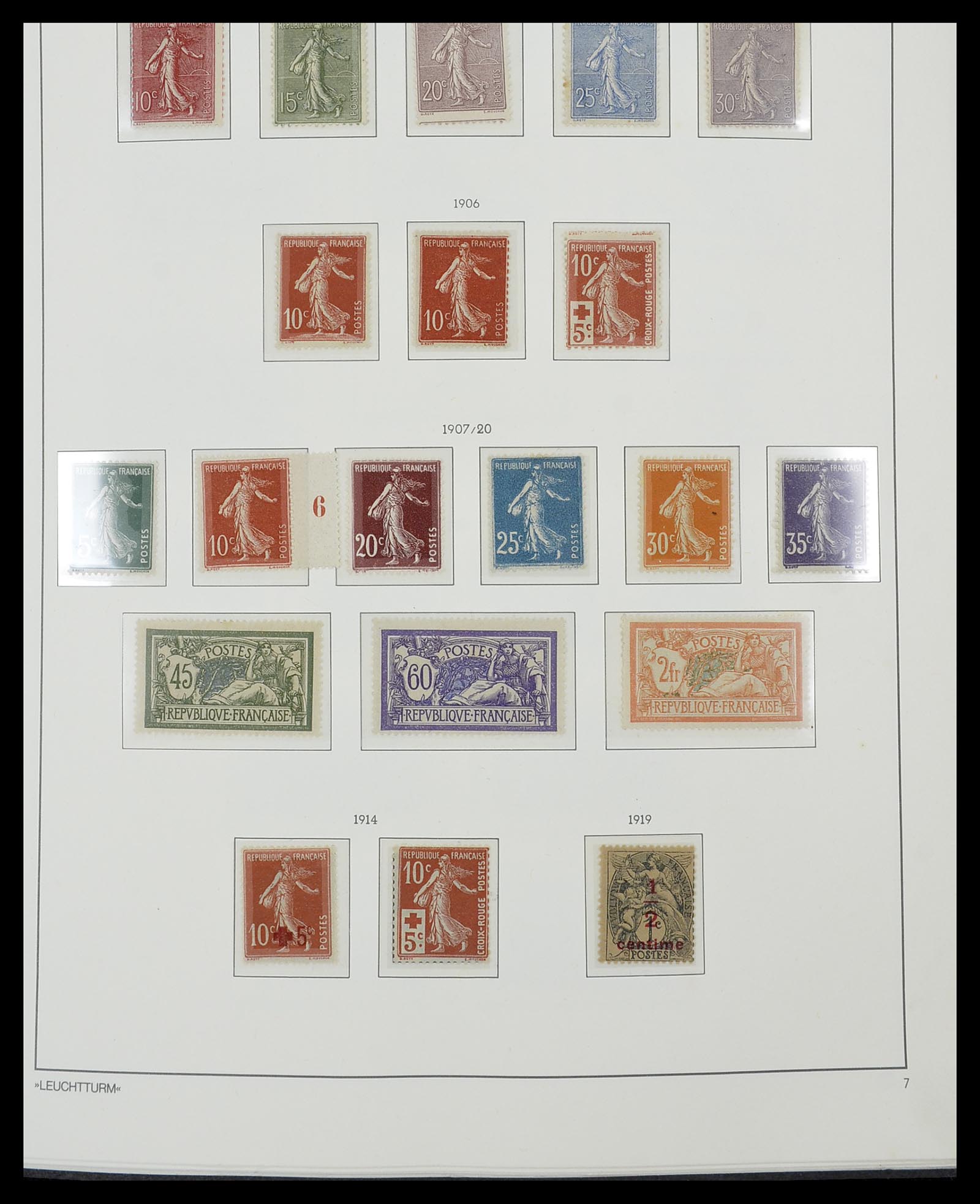 34585 002 - Postzegelverzameling 34585 Frankrijk 1900-1970.