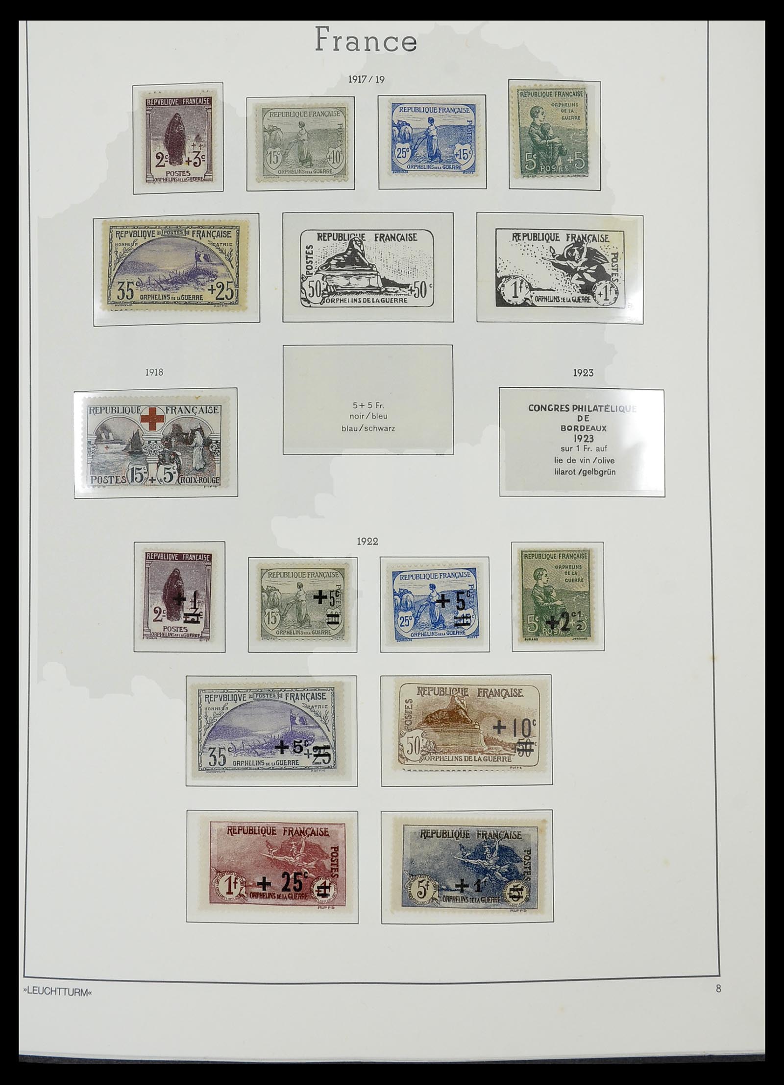 34585 003 - Postzegelverzameling 34585 Frankrijk 1900-1970.