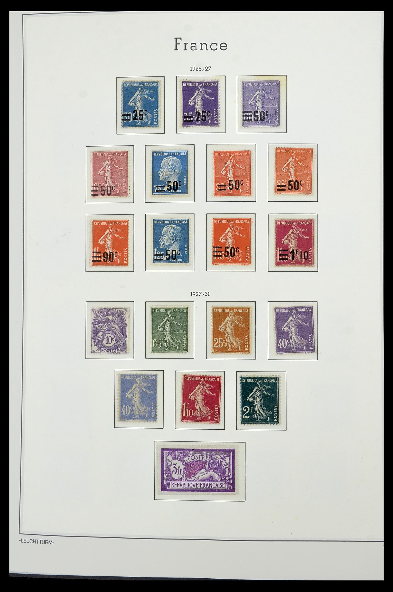 34585 007 - Postzegelverzameling 34585 Frankrijk 1900-1970.