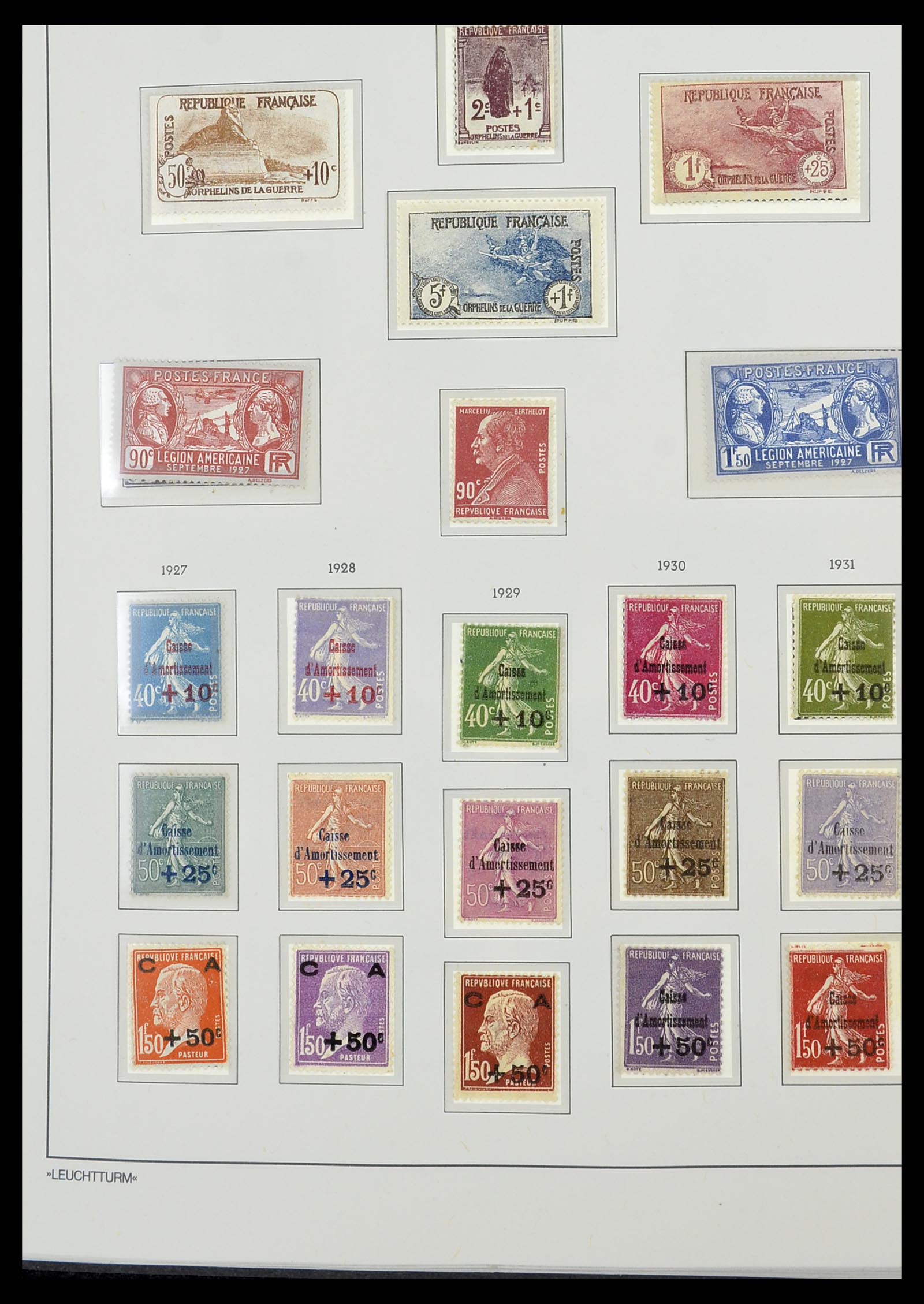 34585 008 - Postzegelverzameling 34585 Frankrijk 1900-1970.