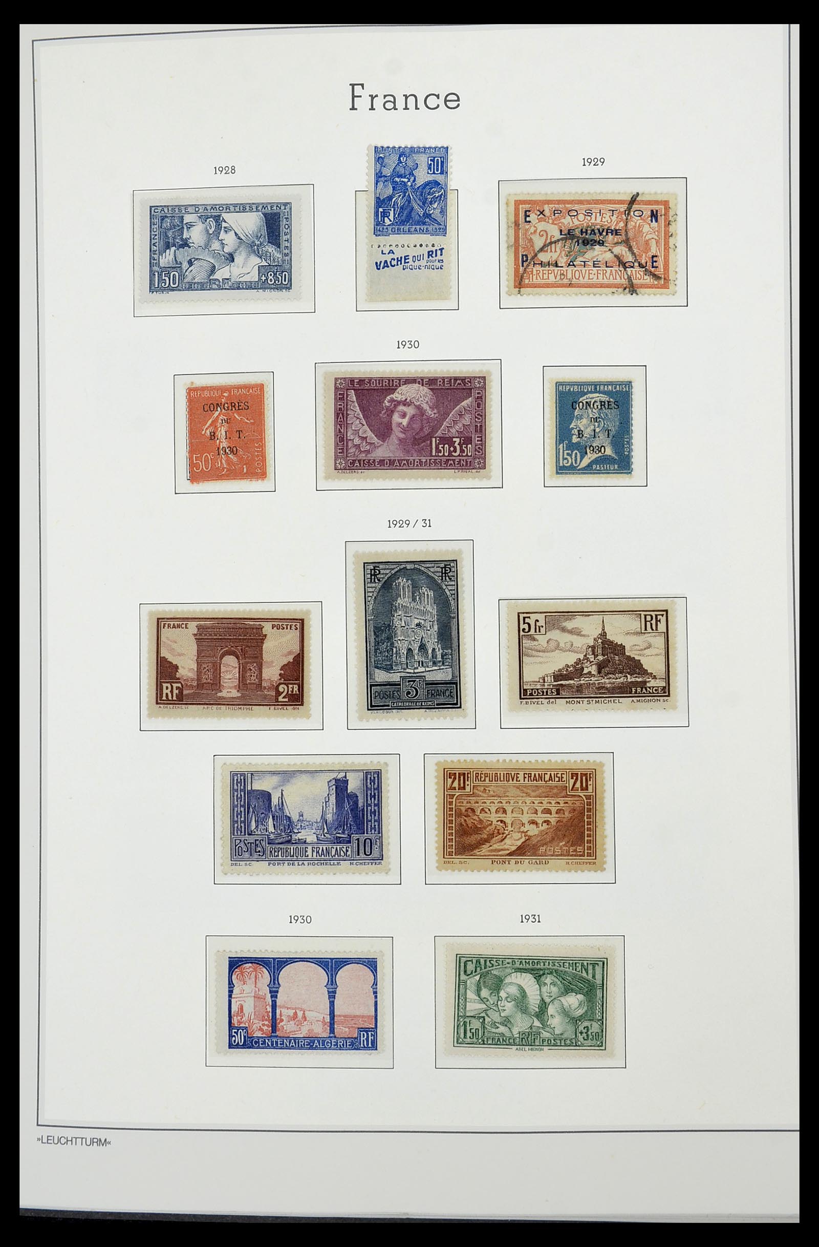34585 009 - Postzegelverzameling 34585 Frankrijk 1900-1970.