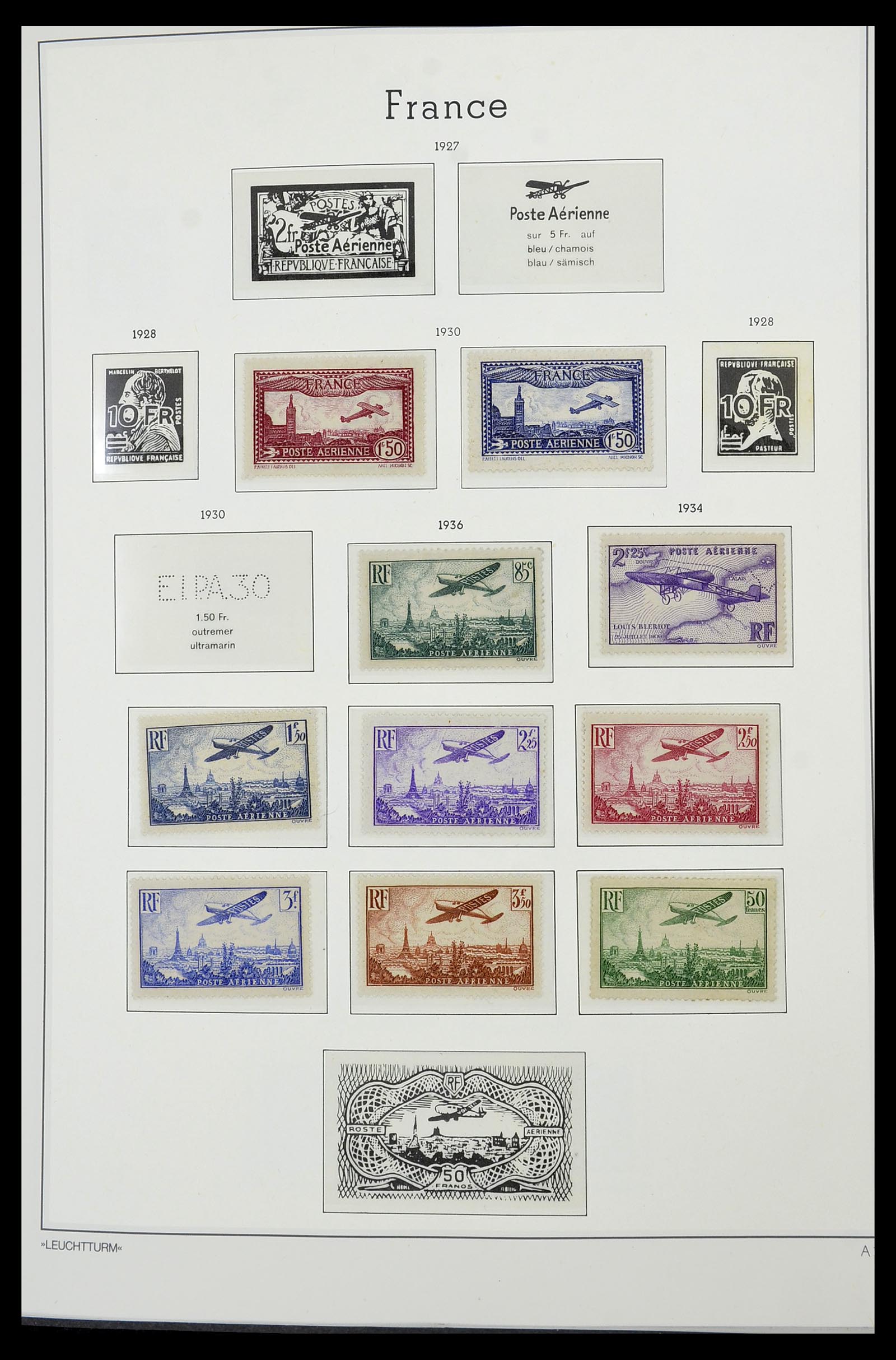 34585 010 - Postzegelverzameling 34585 Frankrijk 1900-1970.