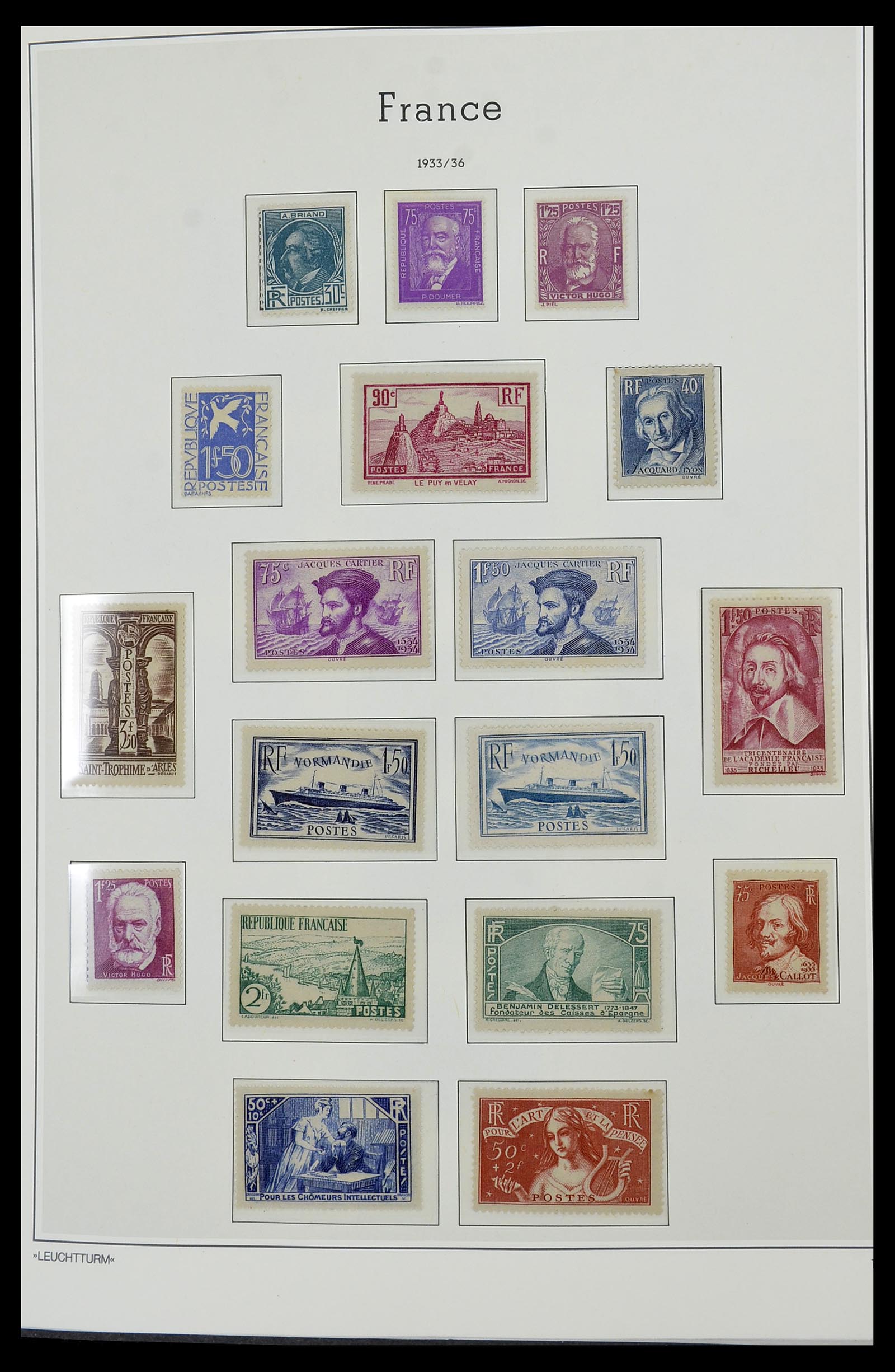 34585 012 - Postzegelverzameling 34585 Frankrijk 1900-1970.