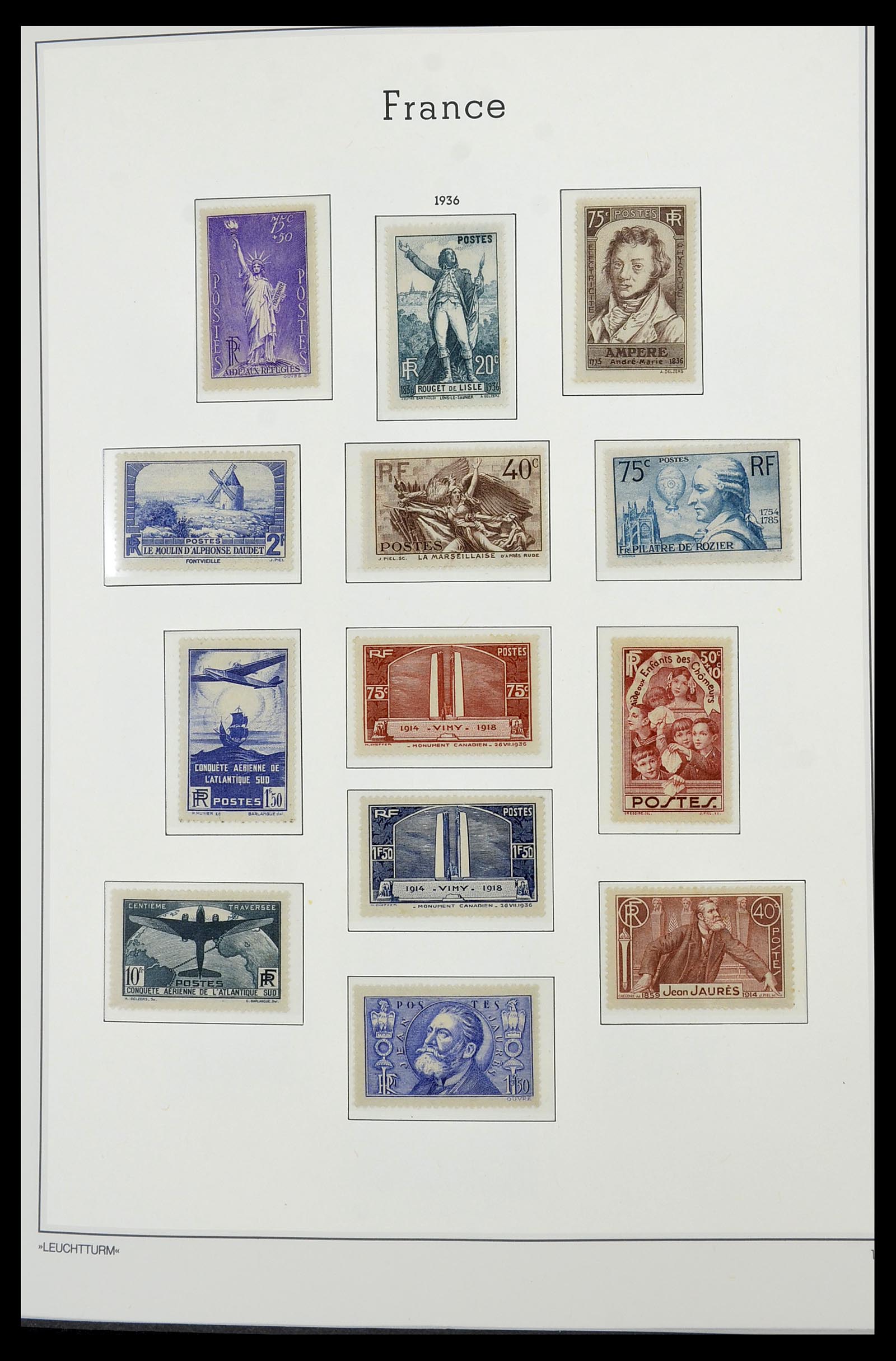 34585 013 - Postzegelverzameling 34585 Frankrijk 1900-1970.