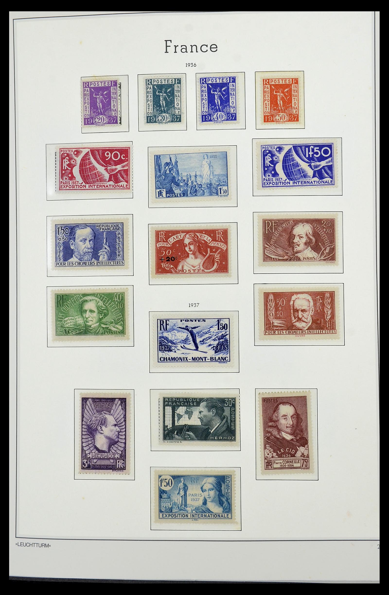 34585 014 - Postzegelverzameling 34585 Frankrijk 1900-1970.