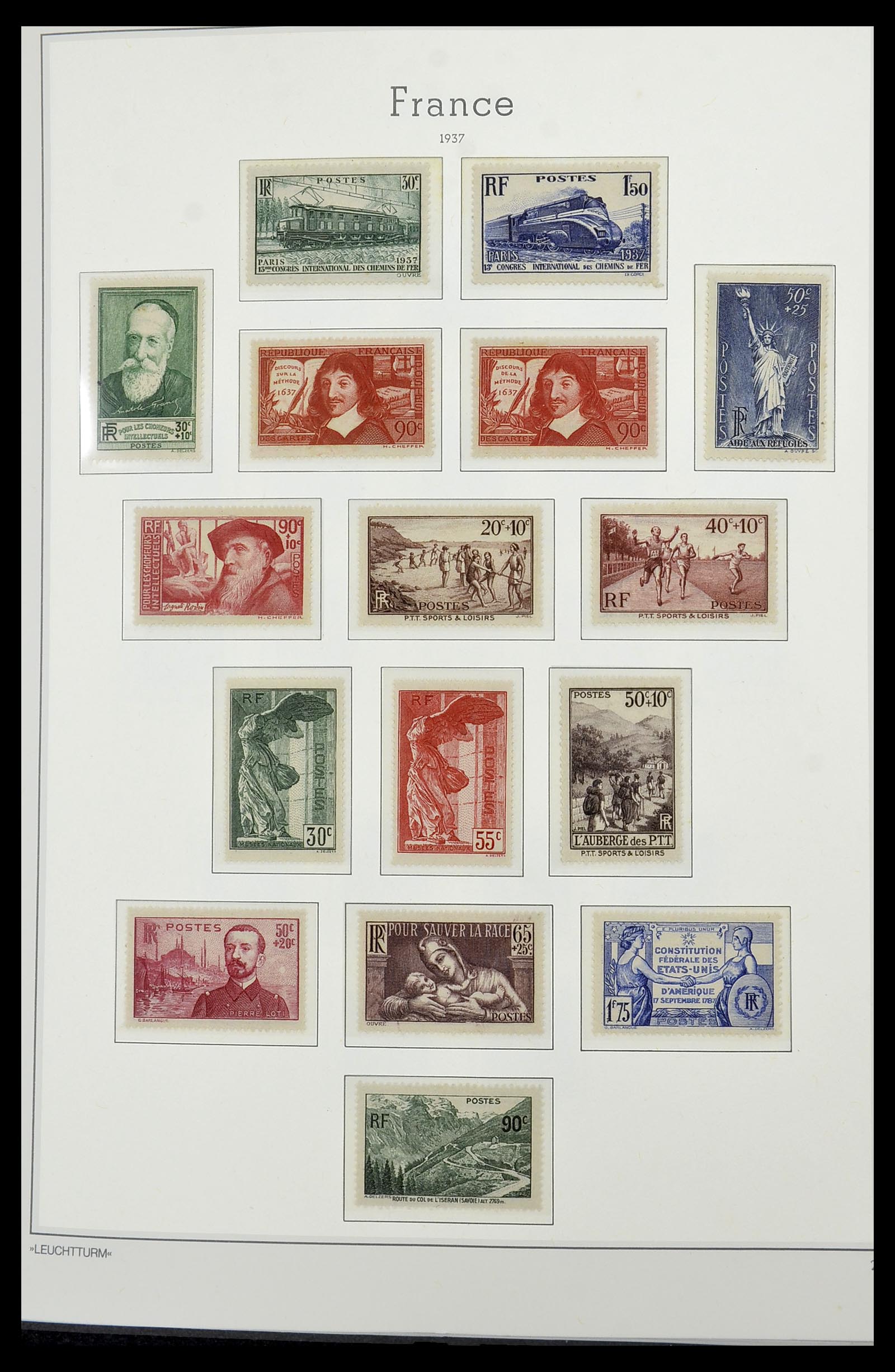34585 015 - Postzegelverzameling 34585 Frankrijk 1900-1970.